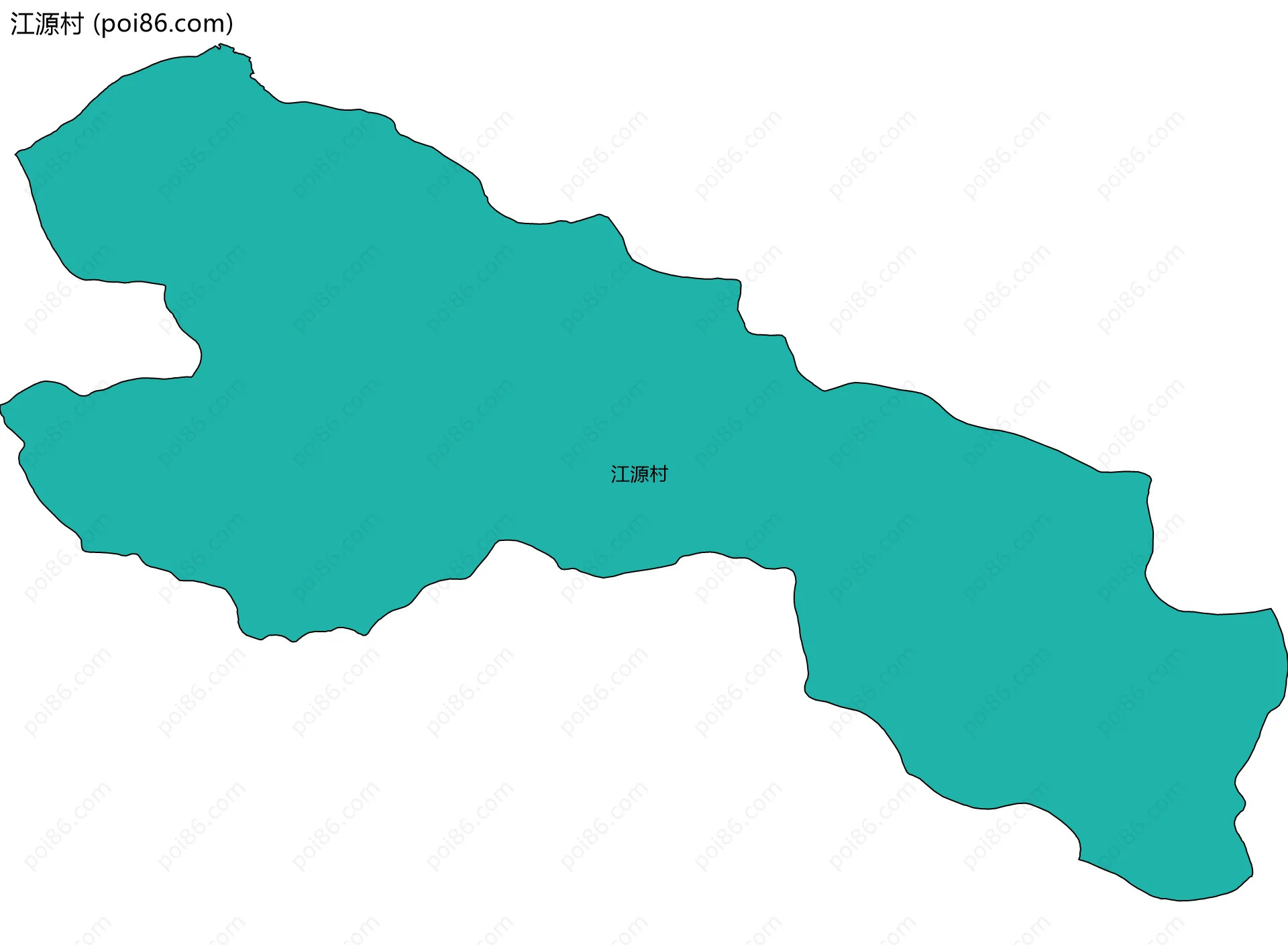 江源村边界地图