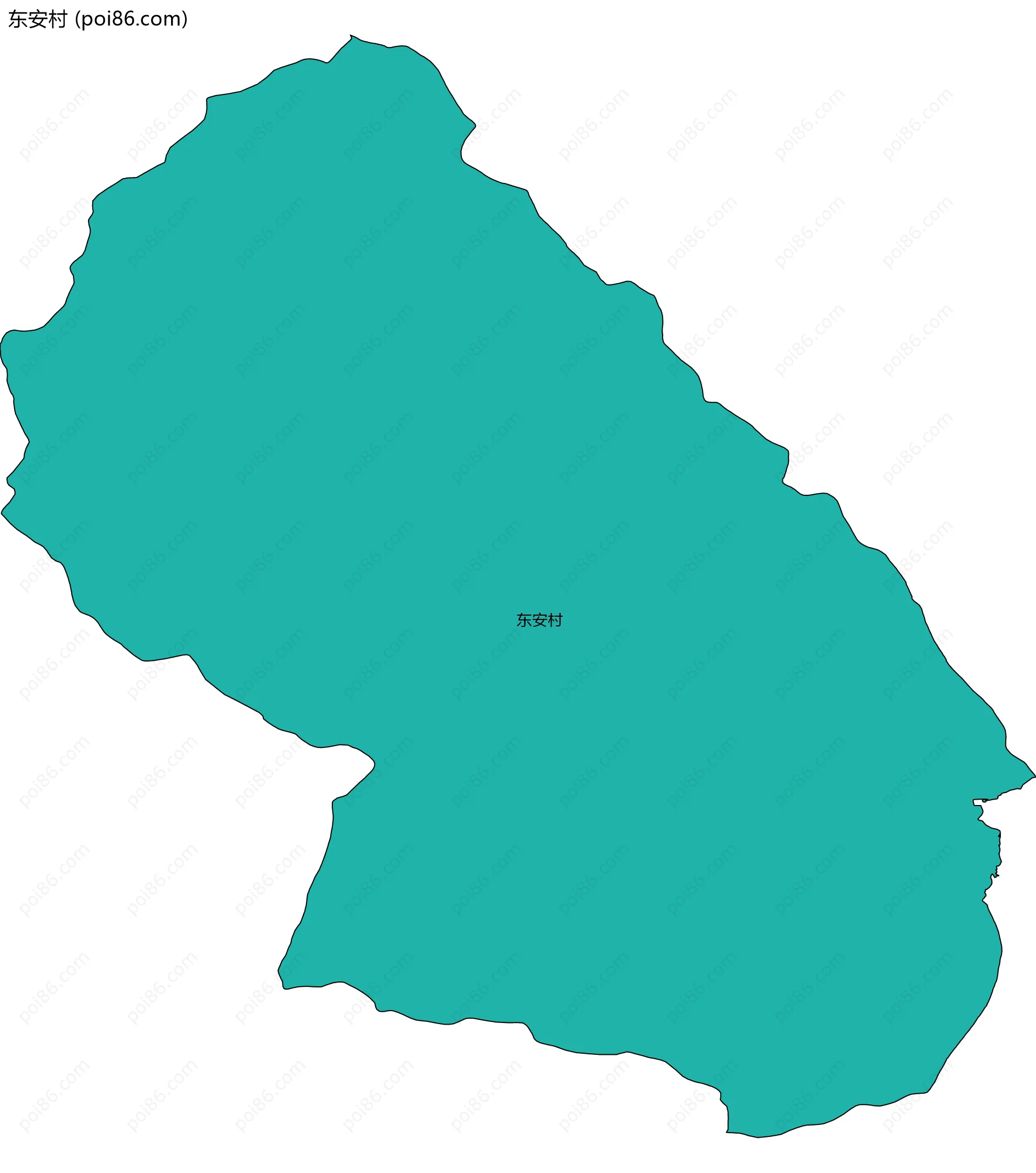 东安村边界地图