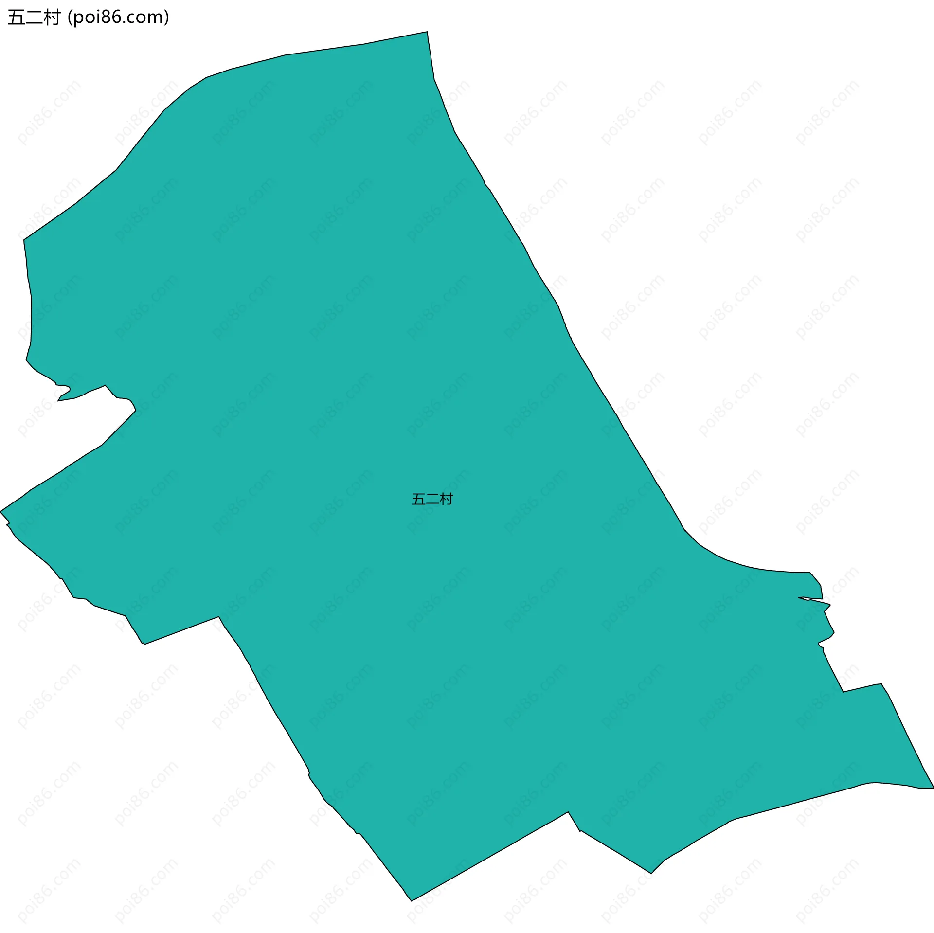 五二村边界地图