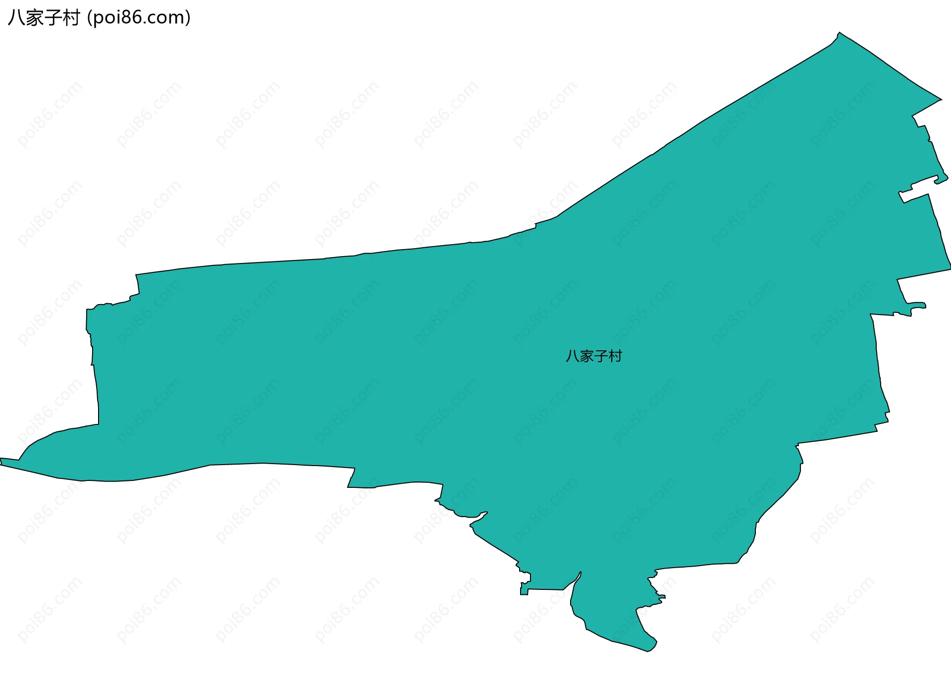 八家子村边界地图