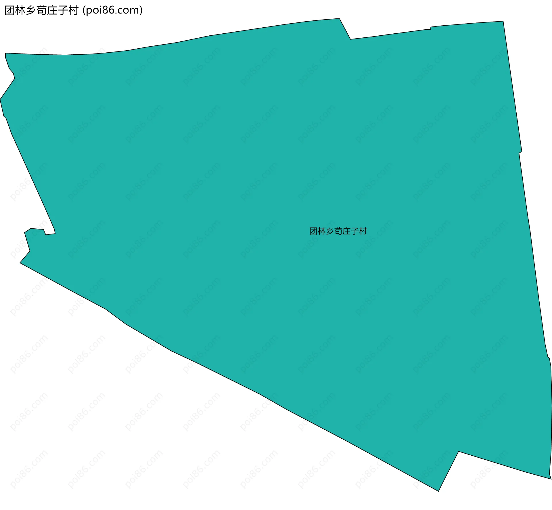 团林乡苟庄子村边界地图