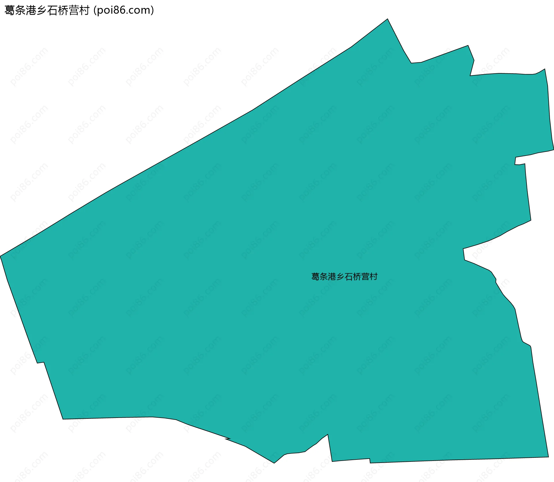 葛条港乡石桥营村边界地图