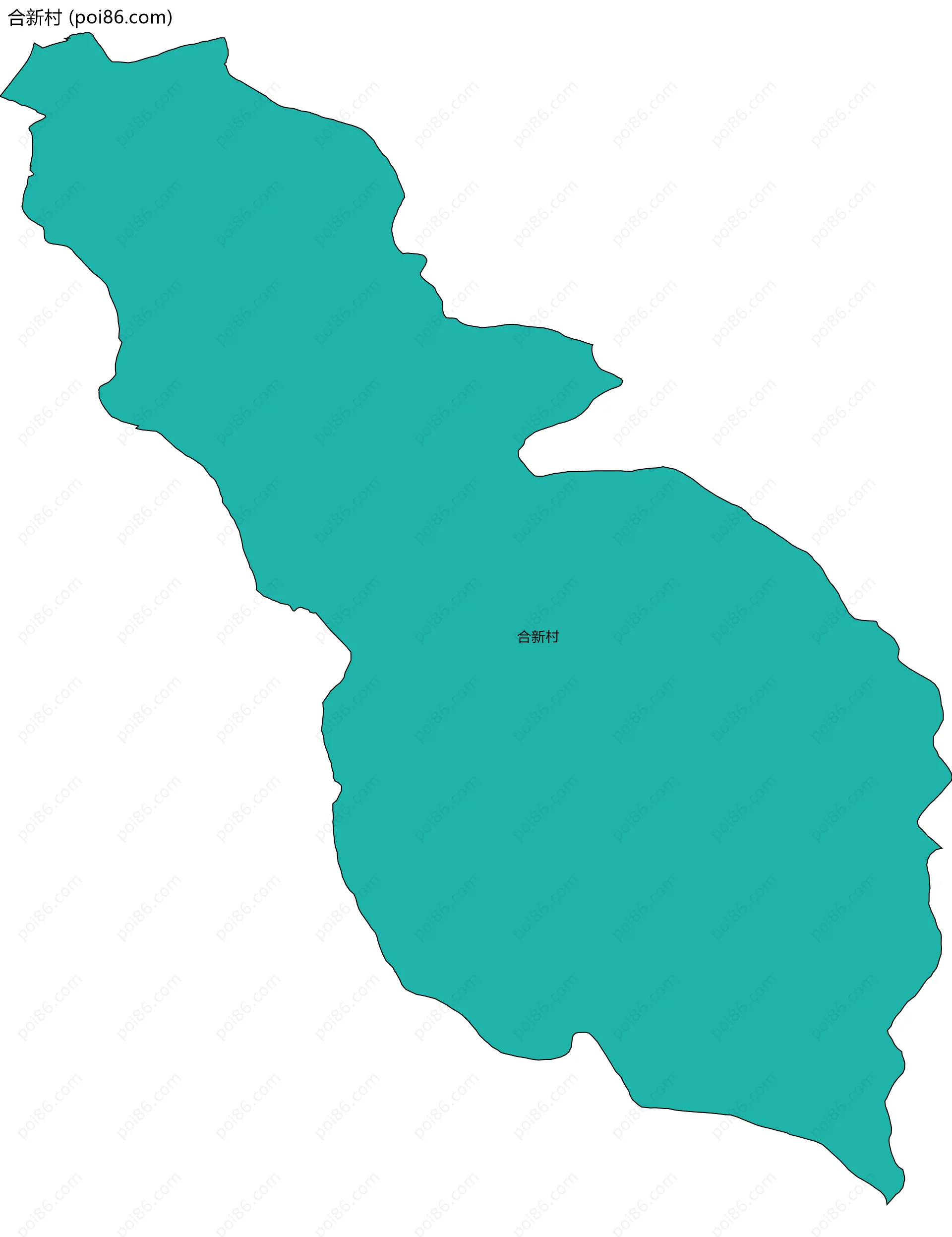 合新村边界地图