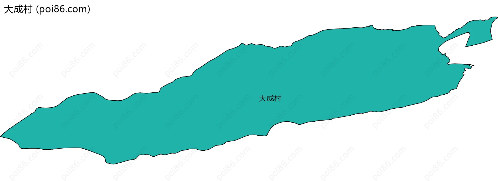 大成村边界地图