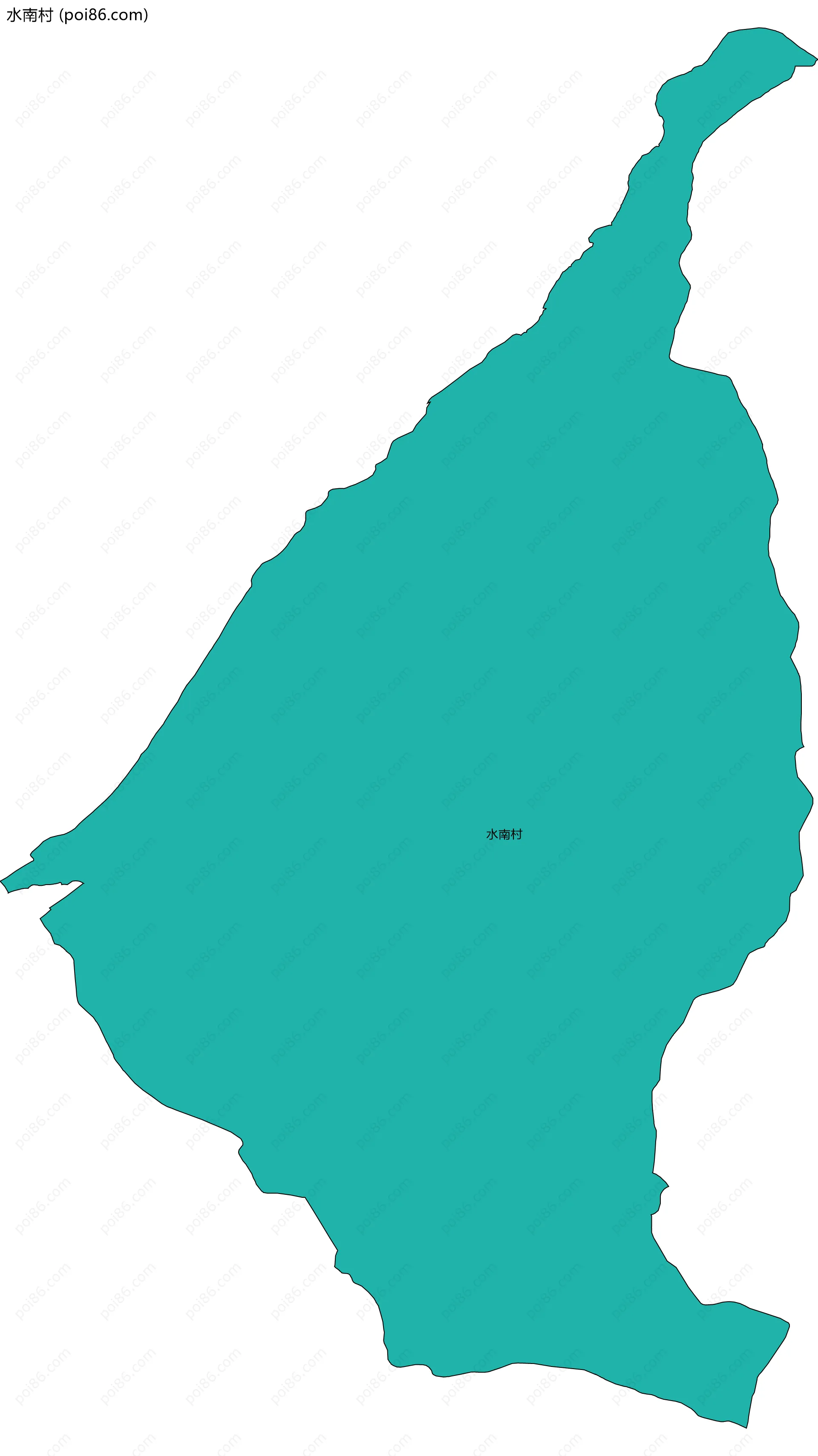 水南村边界地图