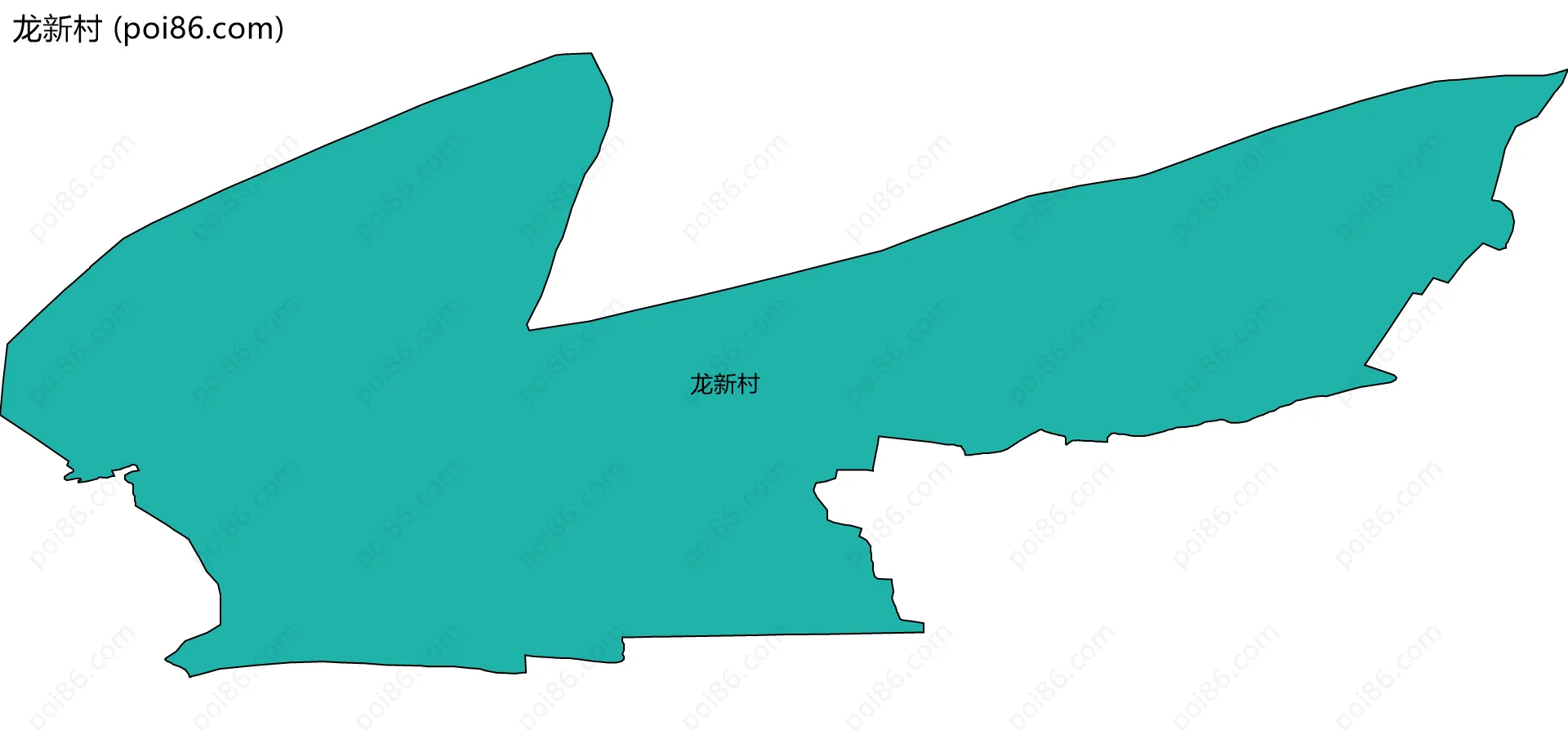 龙新村边界地图