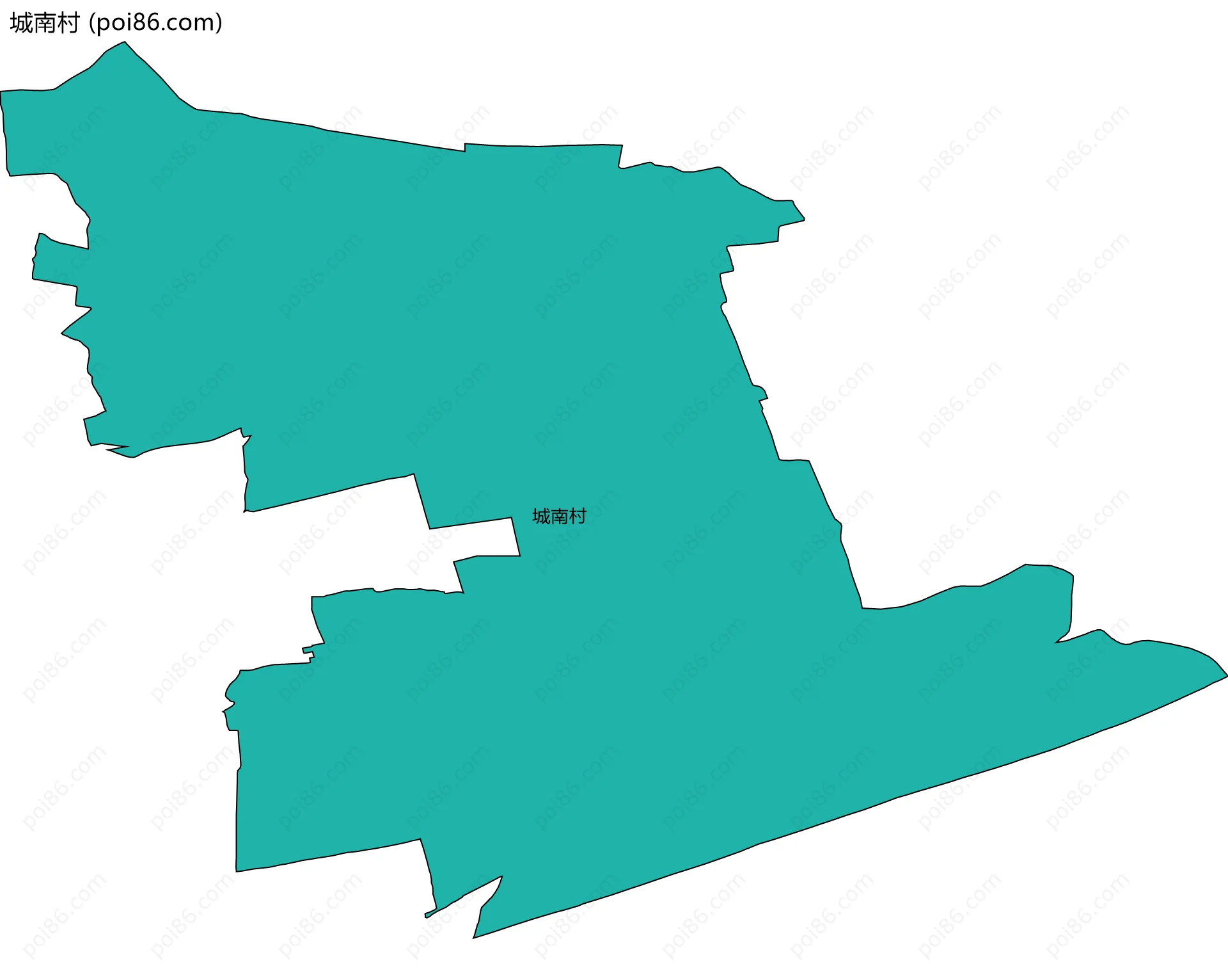 城南村边界地图