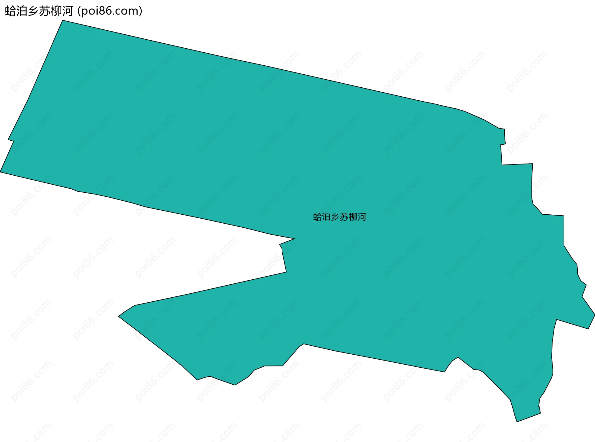 蛤泊乡苏柳河边界地图