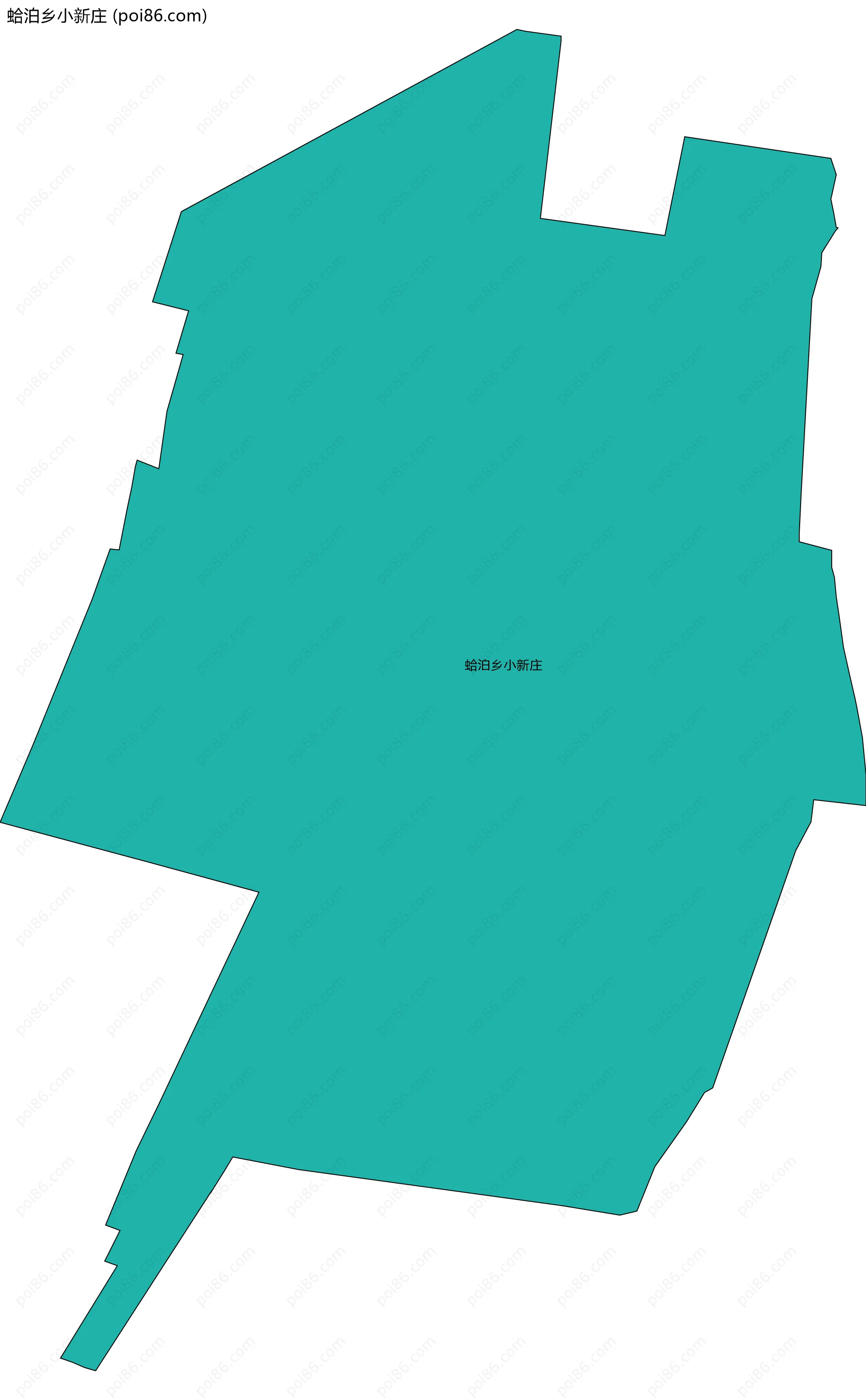 蛤泊乡小新庄边界地图