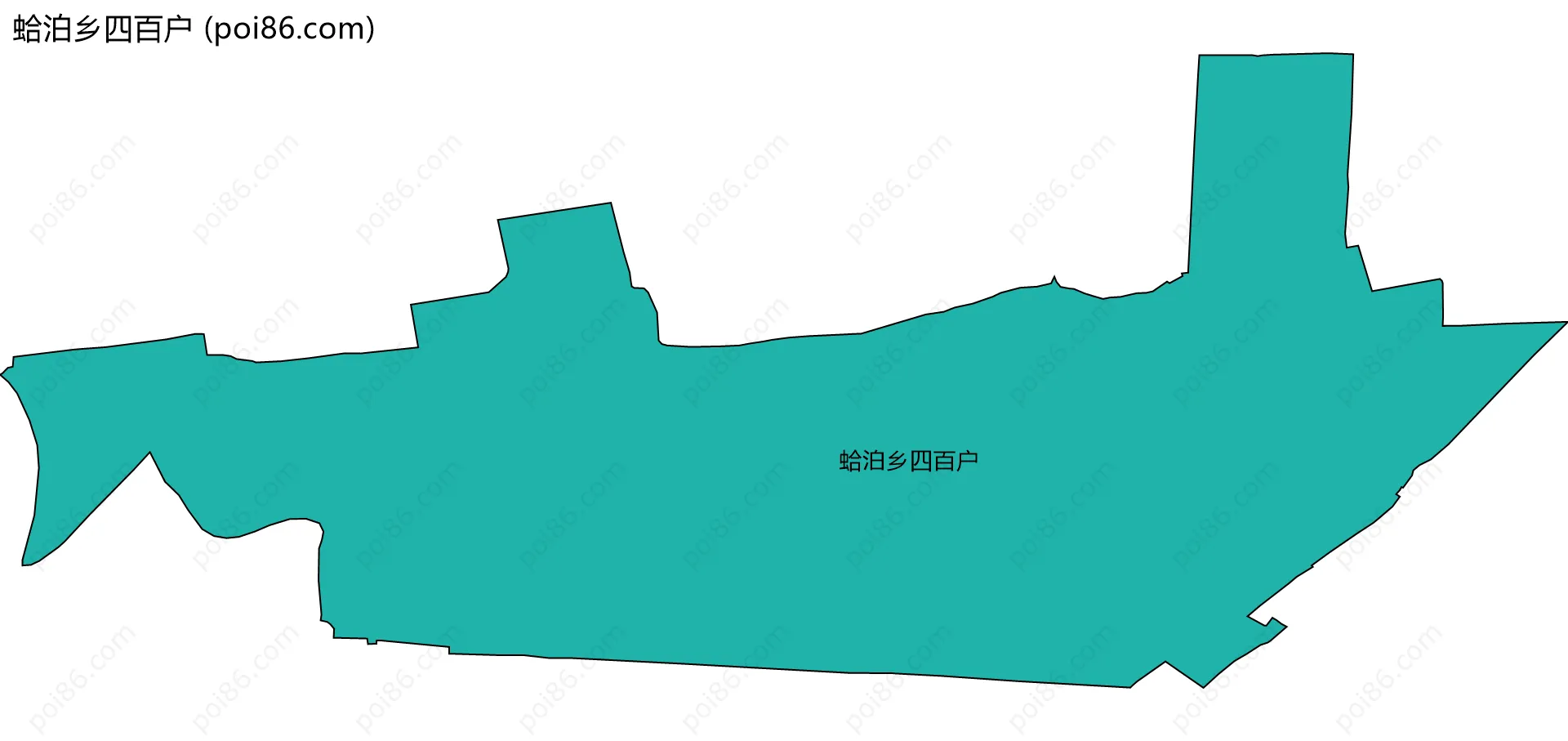 蛤泊乡四百户边界地图