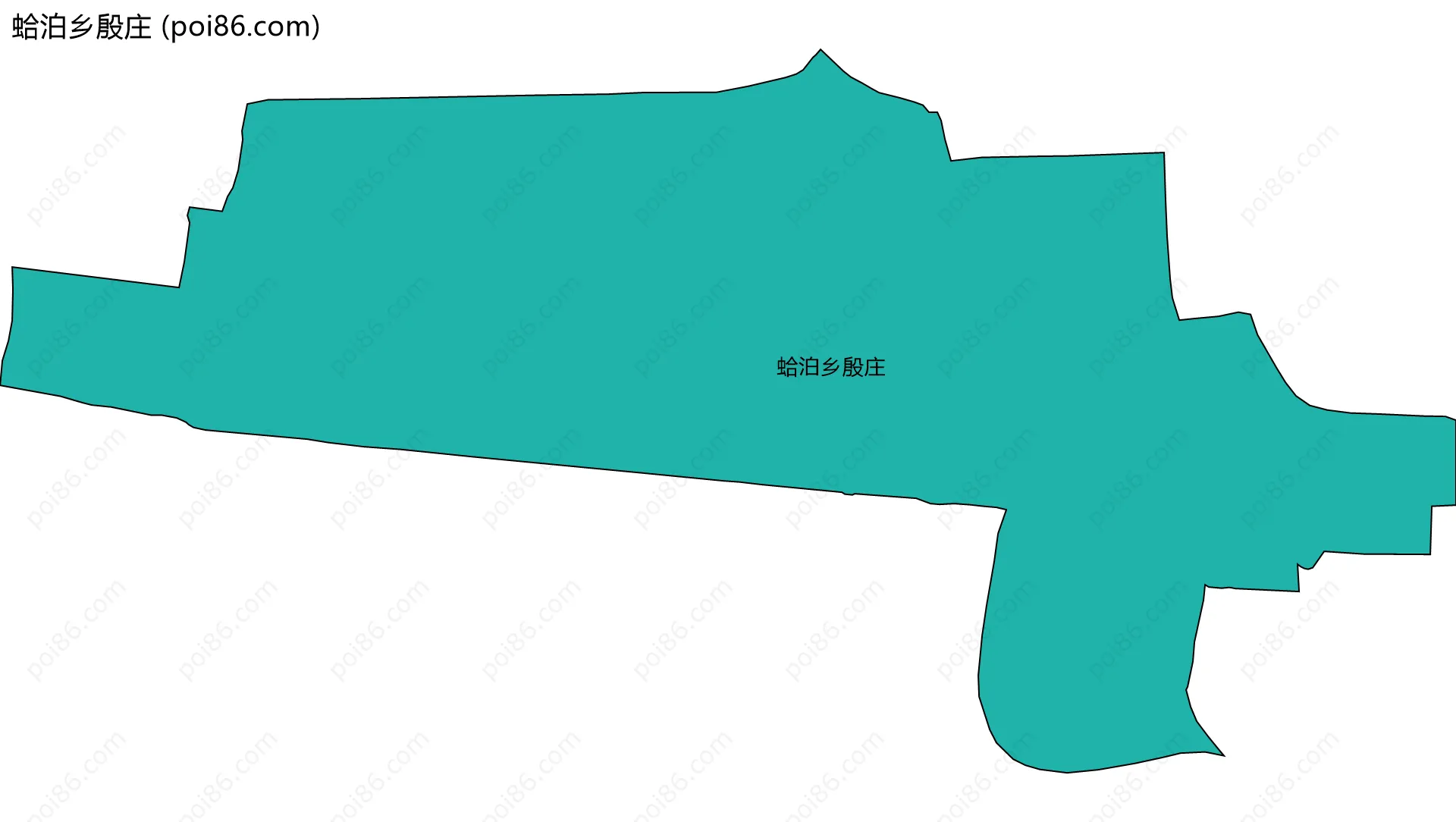 蛤泊乡殷庄边界地图