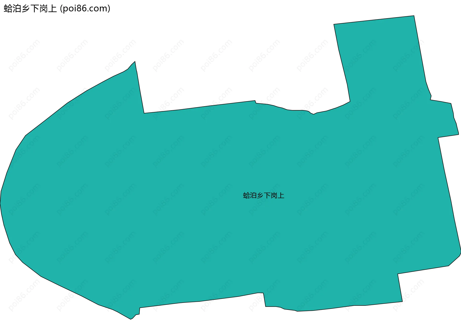 蛤泊乡下岗上边界地图
