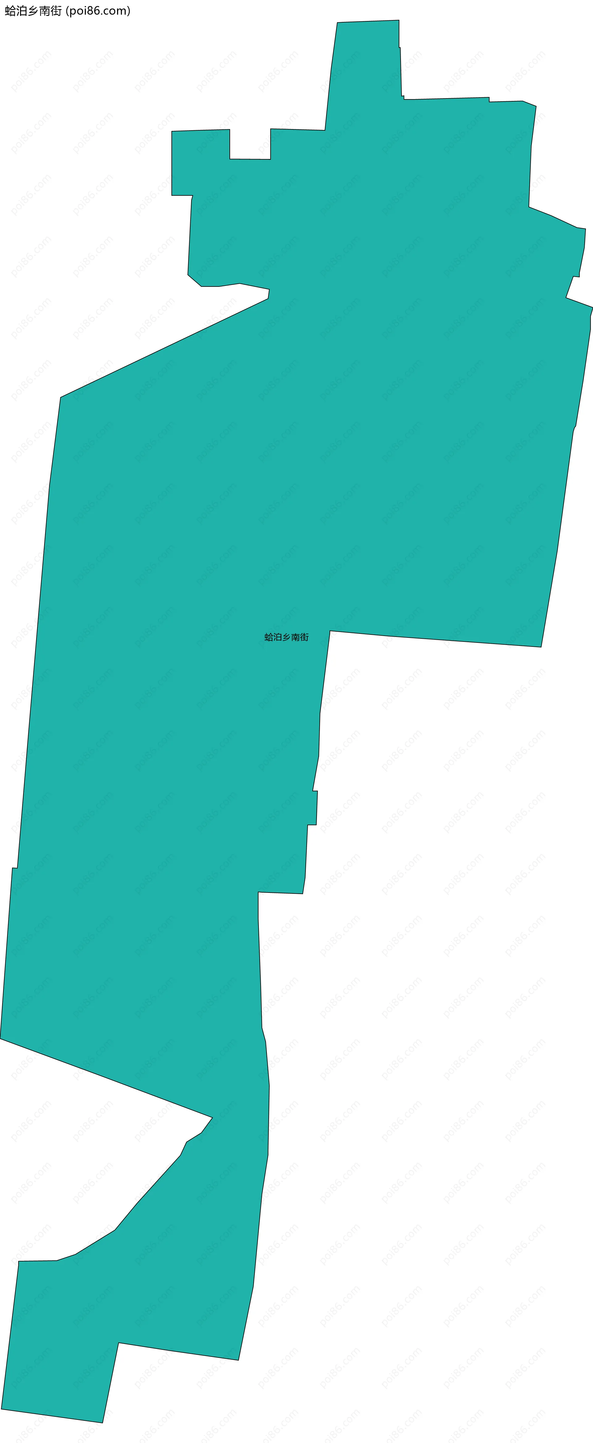 蛤泊乡南街边界地图