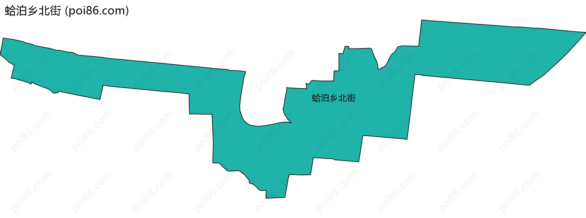 蛤泊乡北街边界地图