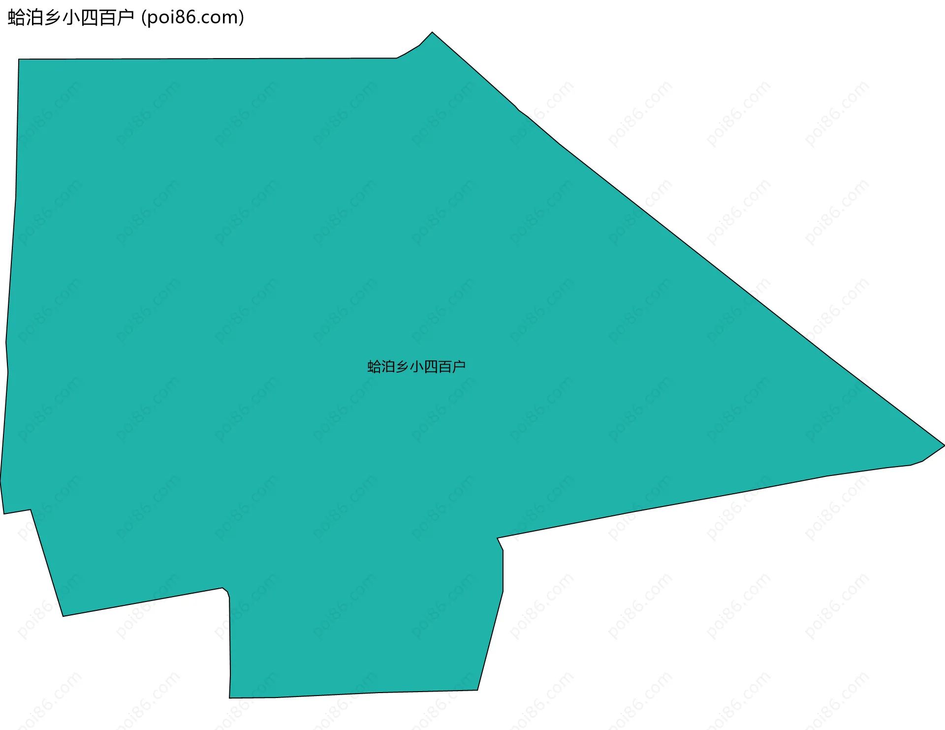 蛤泊乡小四百户边界地图