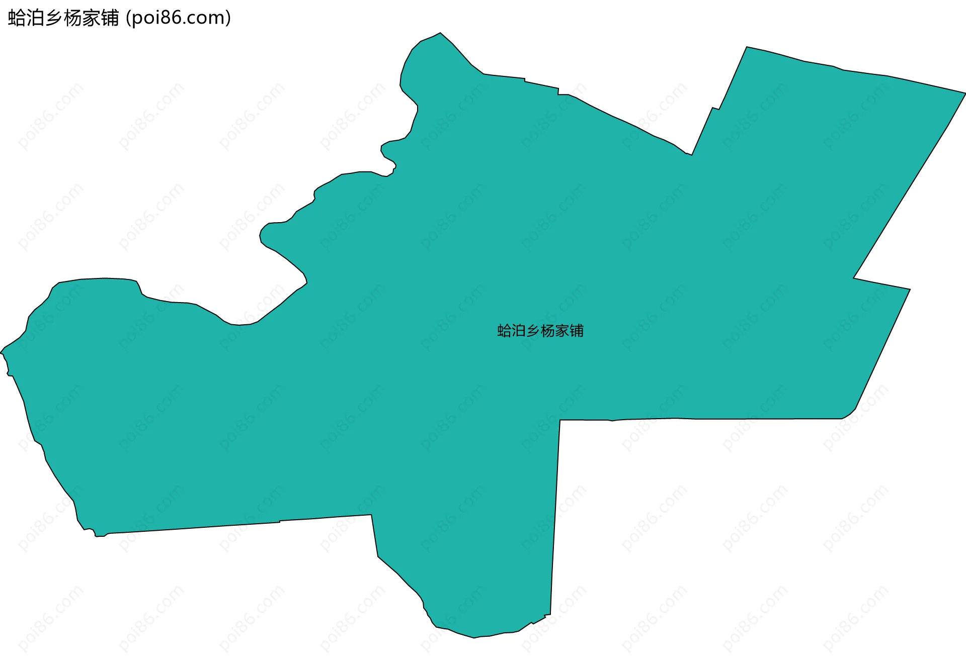 蛤泊乡杨家铺边界地图