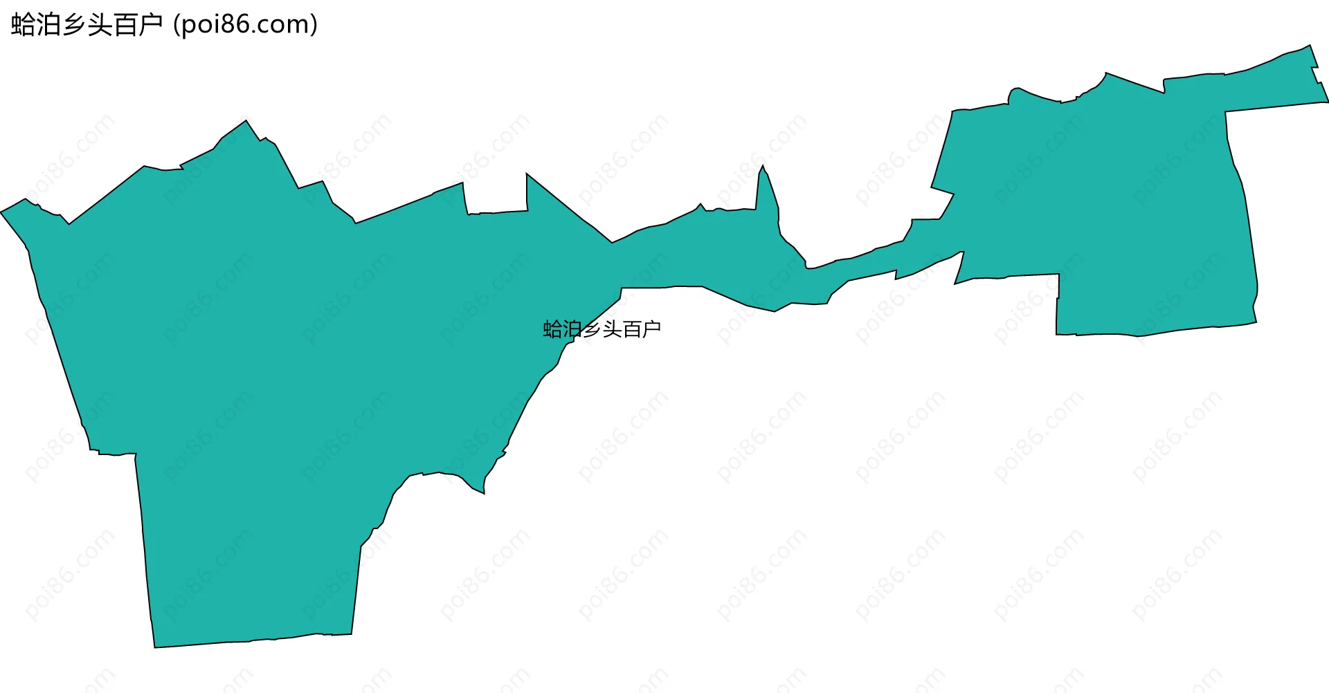 蛤泊乡头百户边界地图