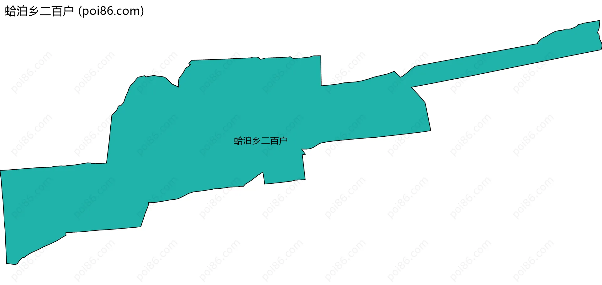 蛤泊乡二百户边界地图