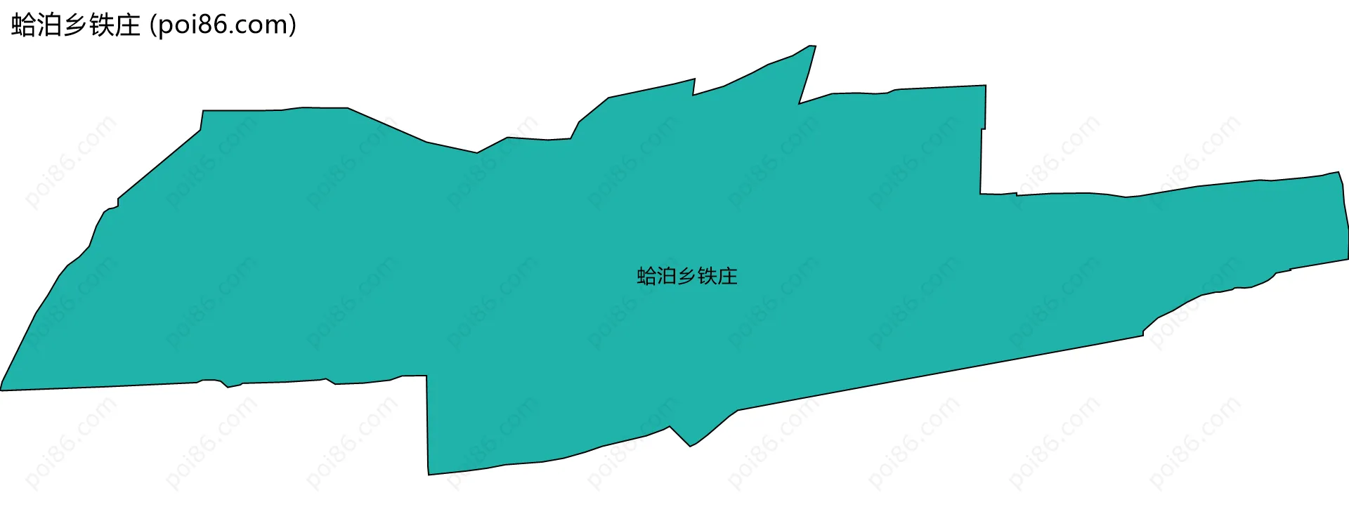 蛤泊乡铁庄边界地图