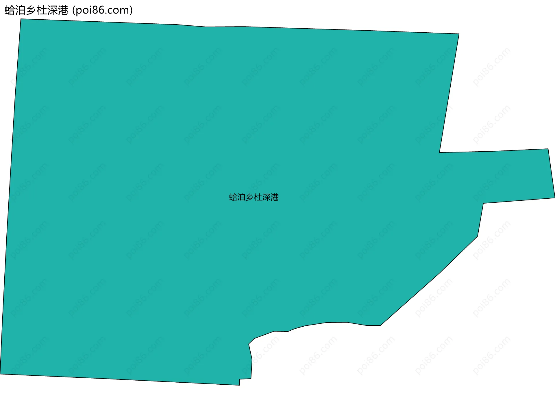 蛤泊乡杜深港边界地图