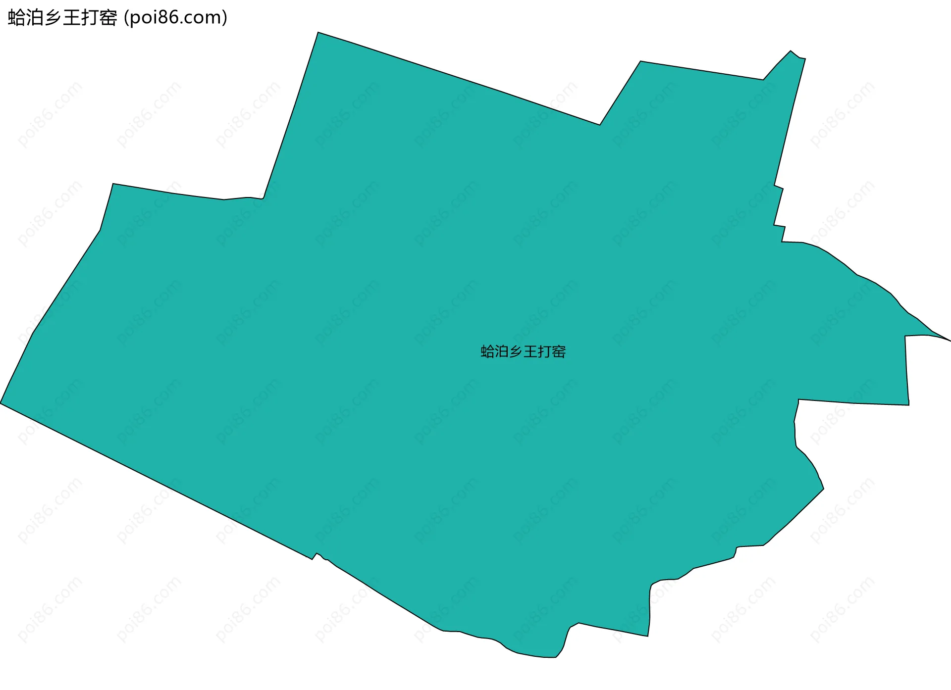 蛤泊乡王打窑边界地图