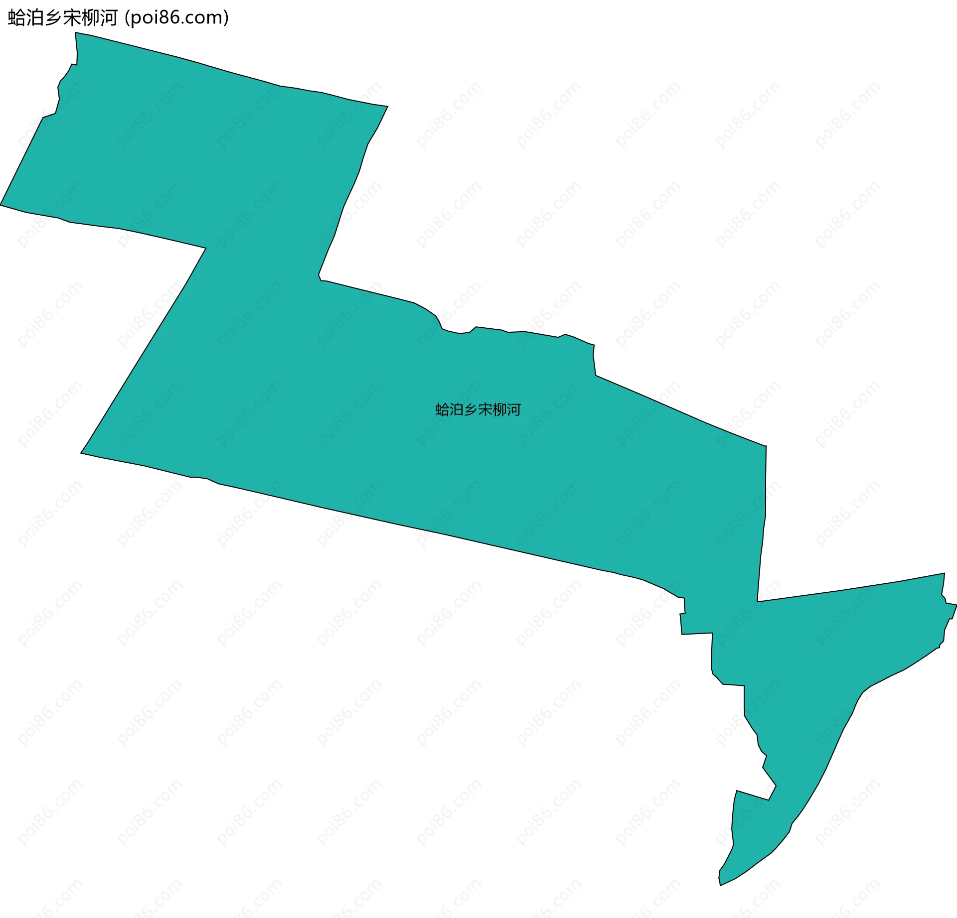 蛤泊乡宋柳河边界地图