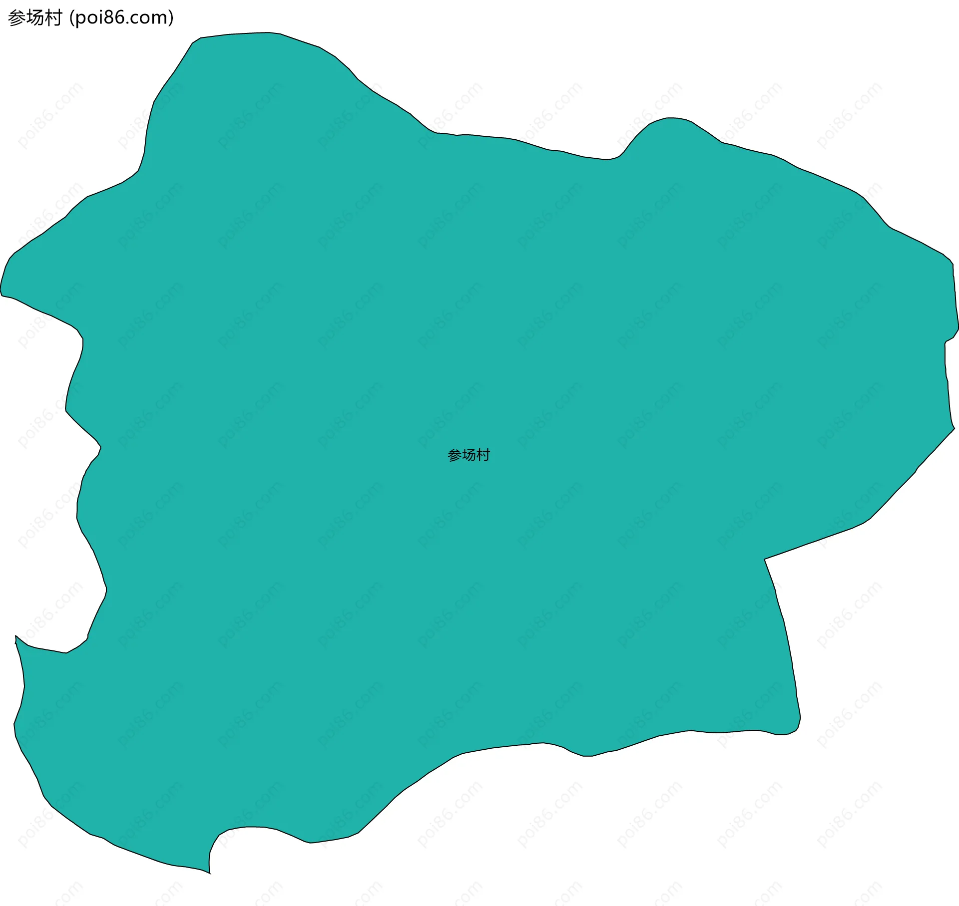 参场村边界地图