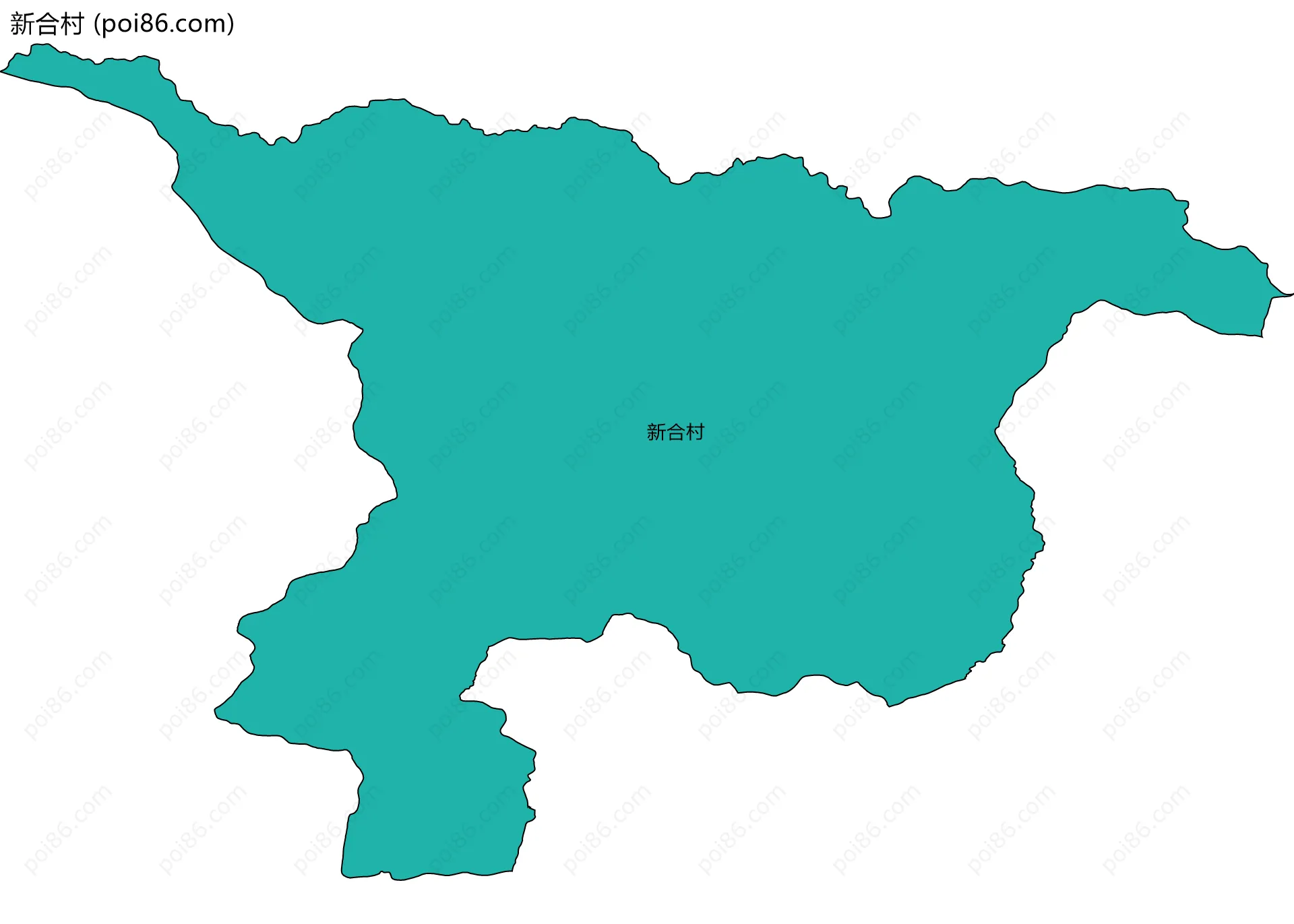 新合村边界地图
