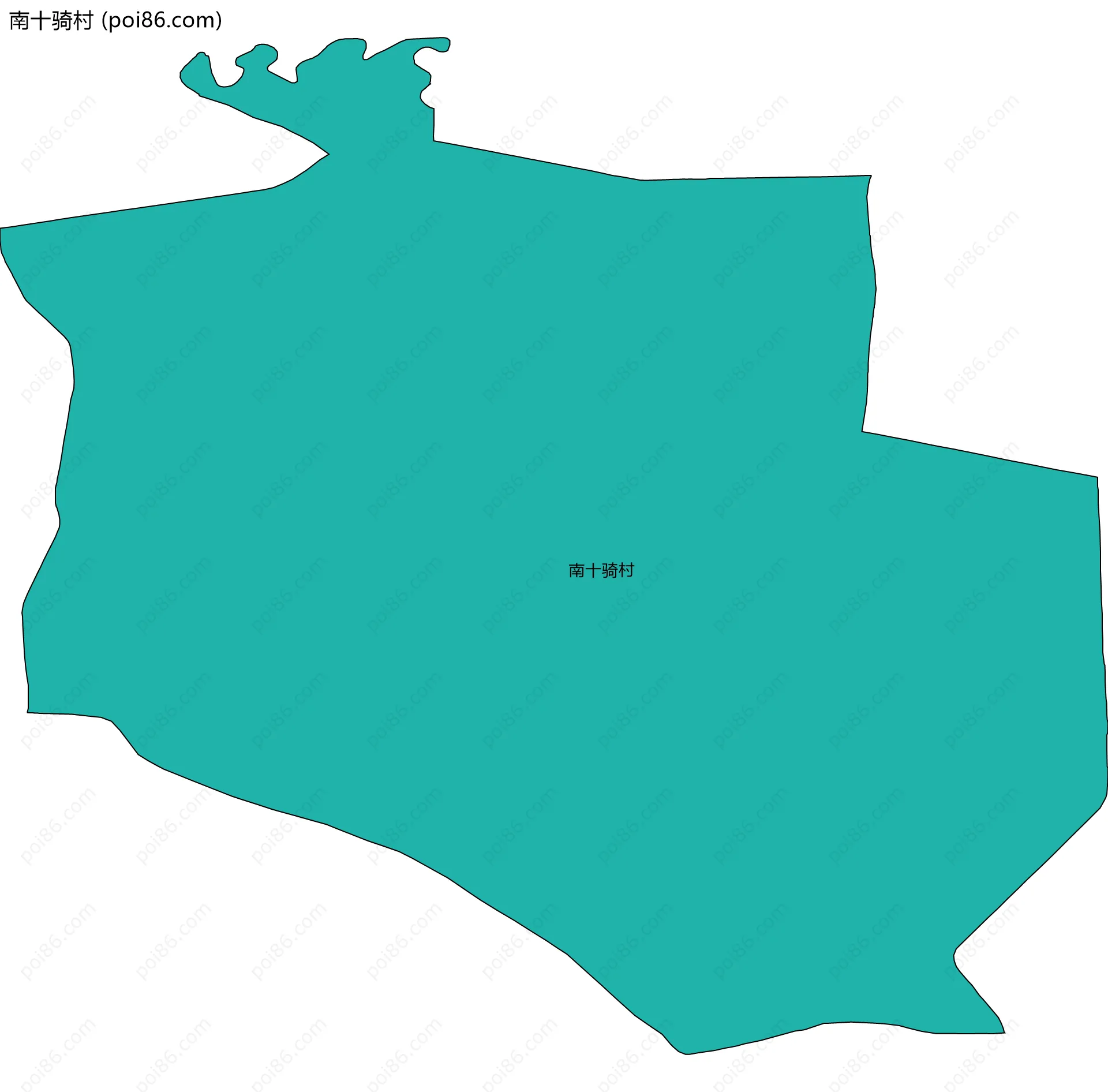 南十骑村边界地图