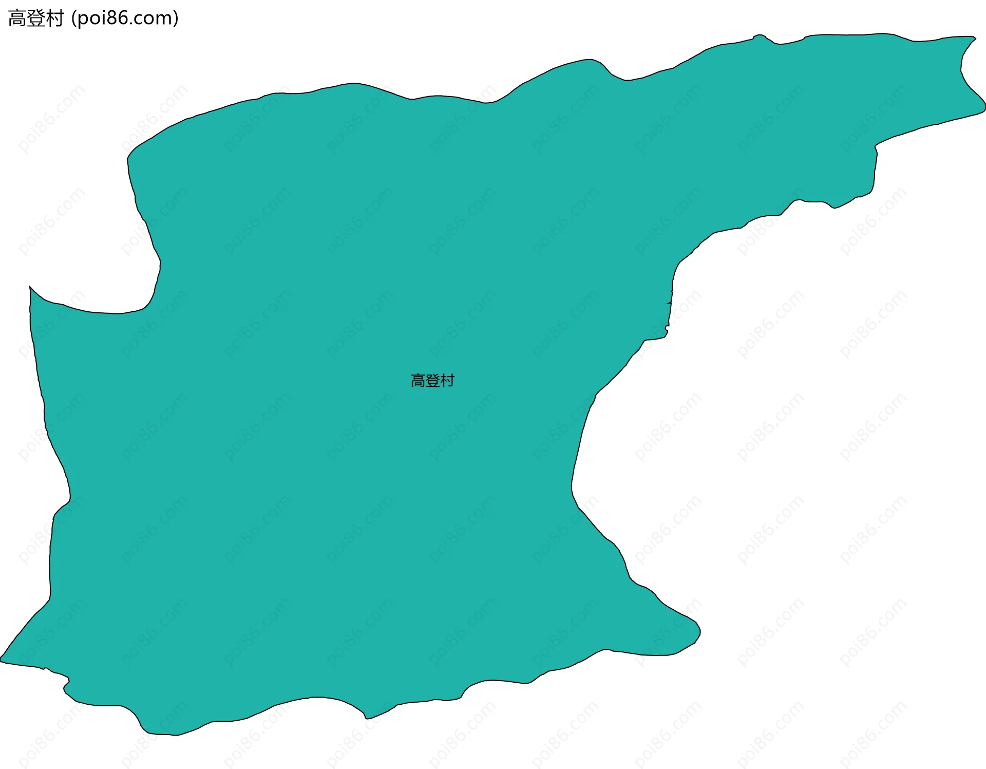 高登村边界地图