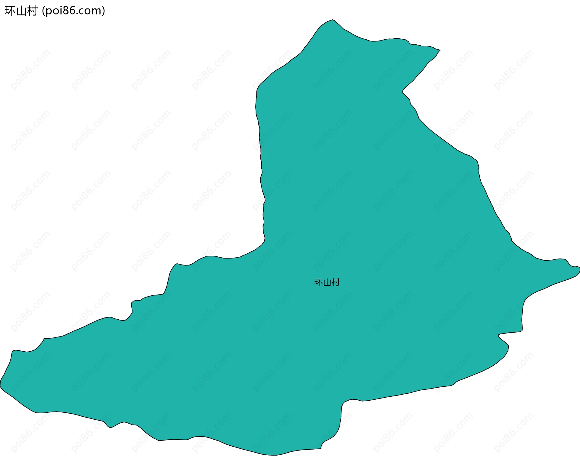 环山村边界地图