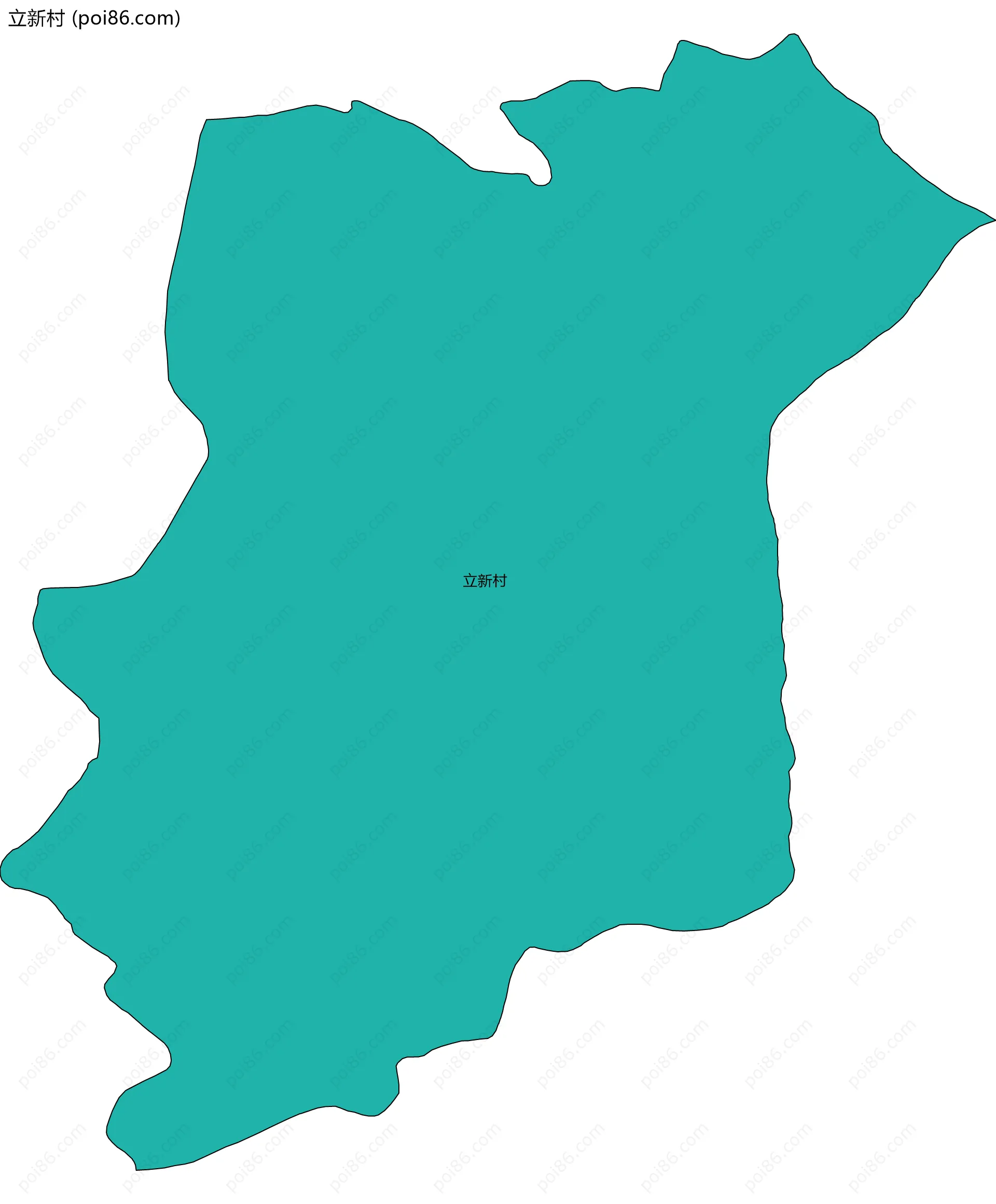 立新村边界地图