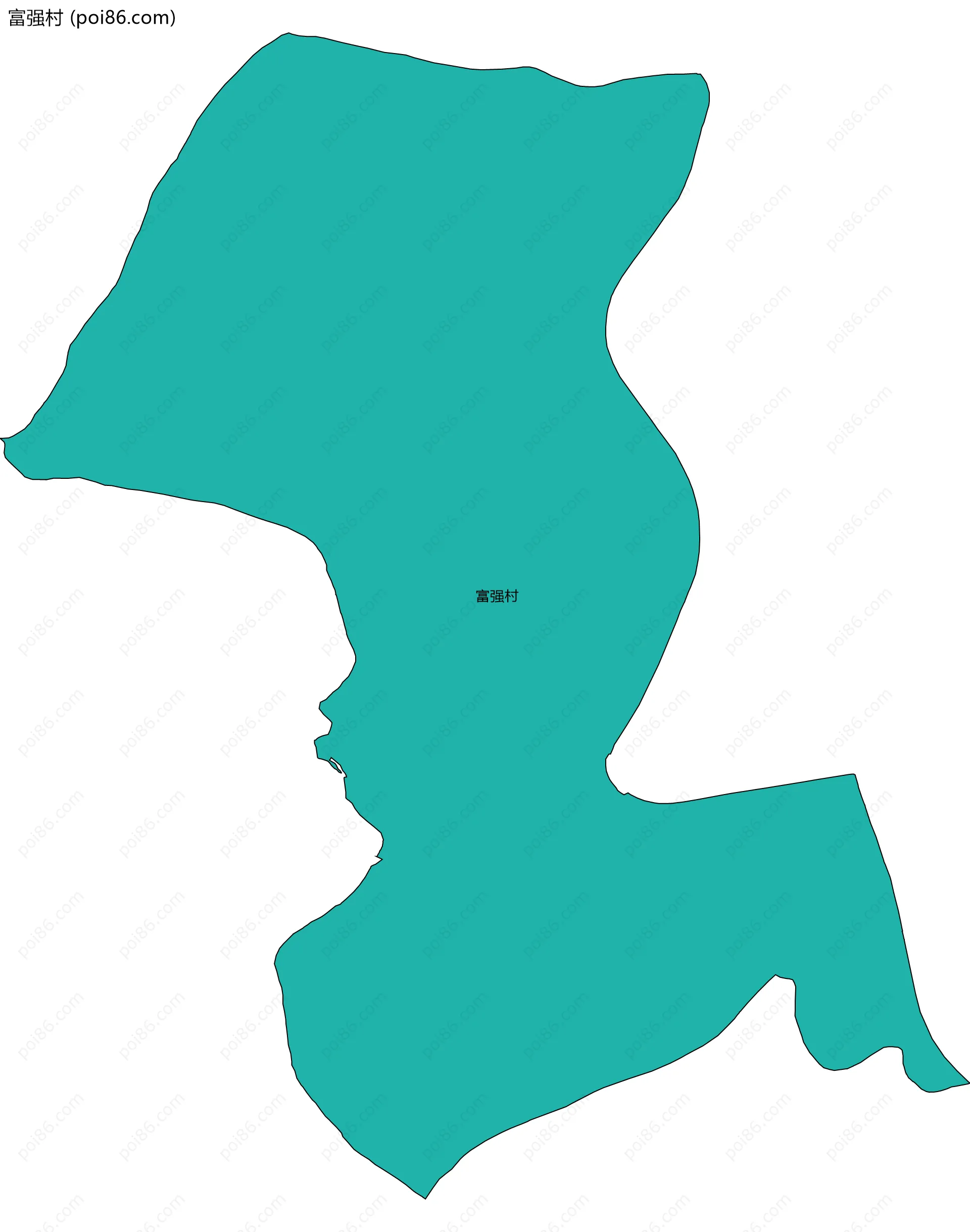 富强村边界地图
