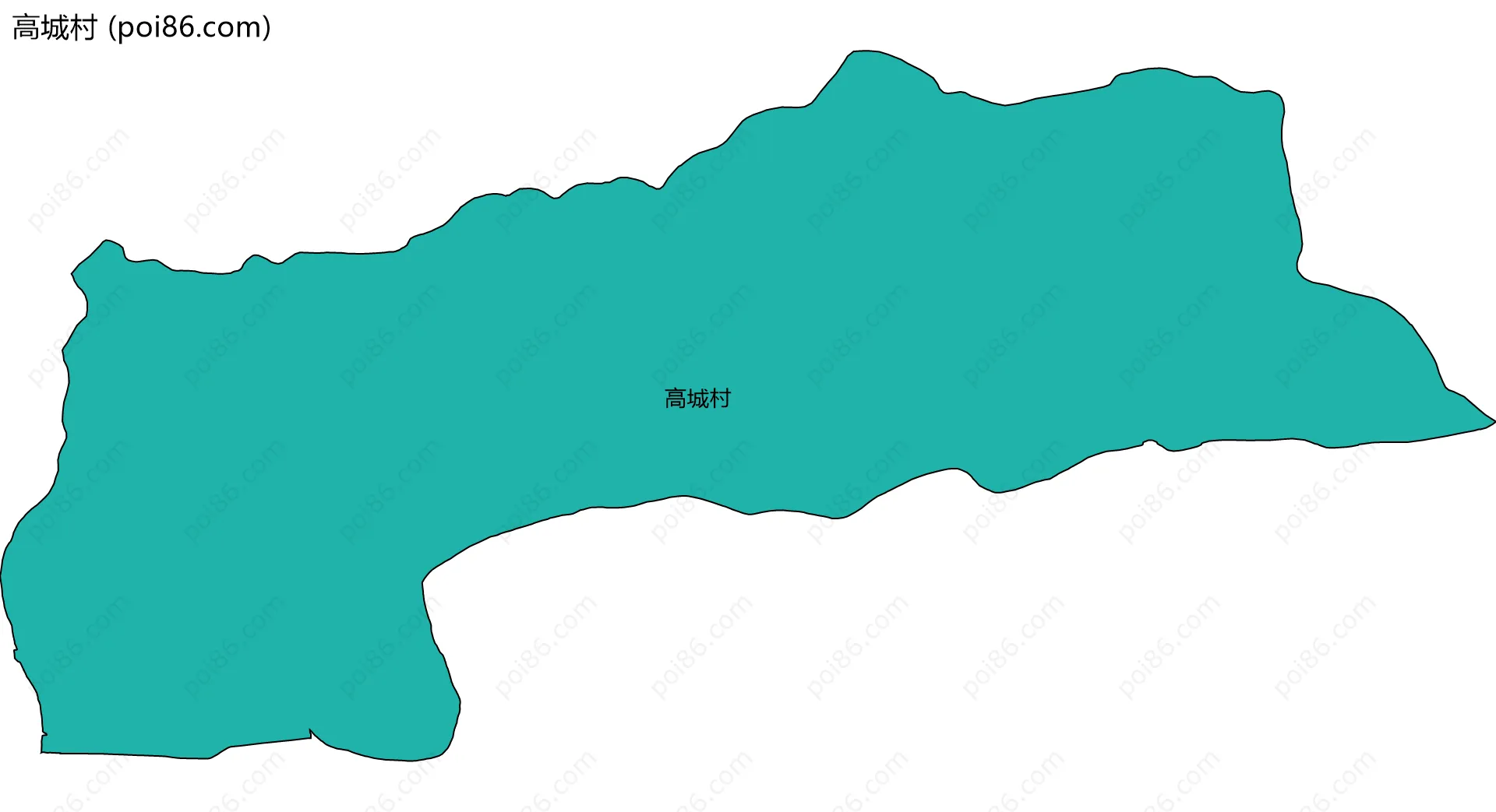 高城村边界地图