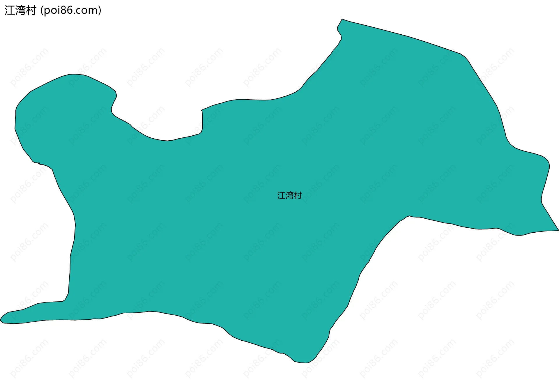 江湾村边界地图