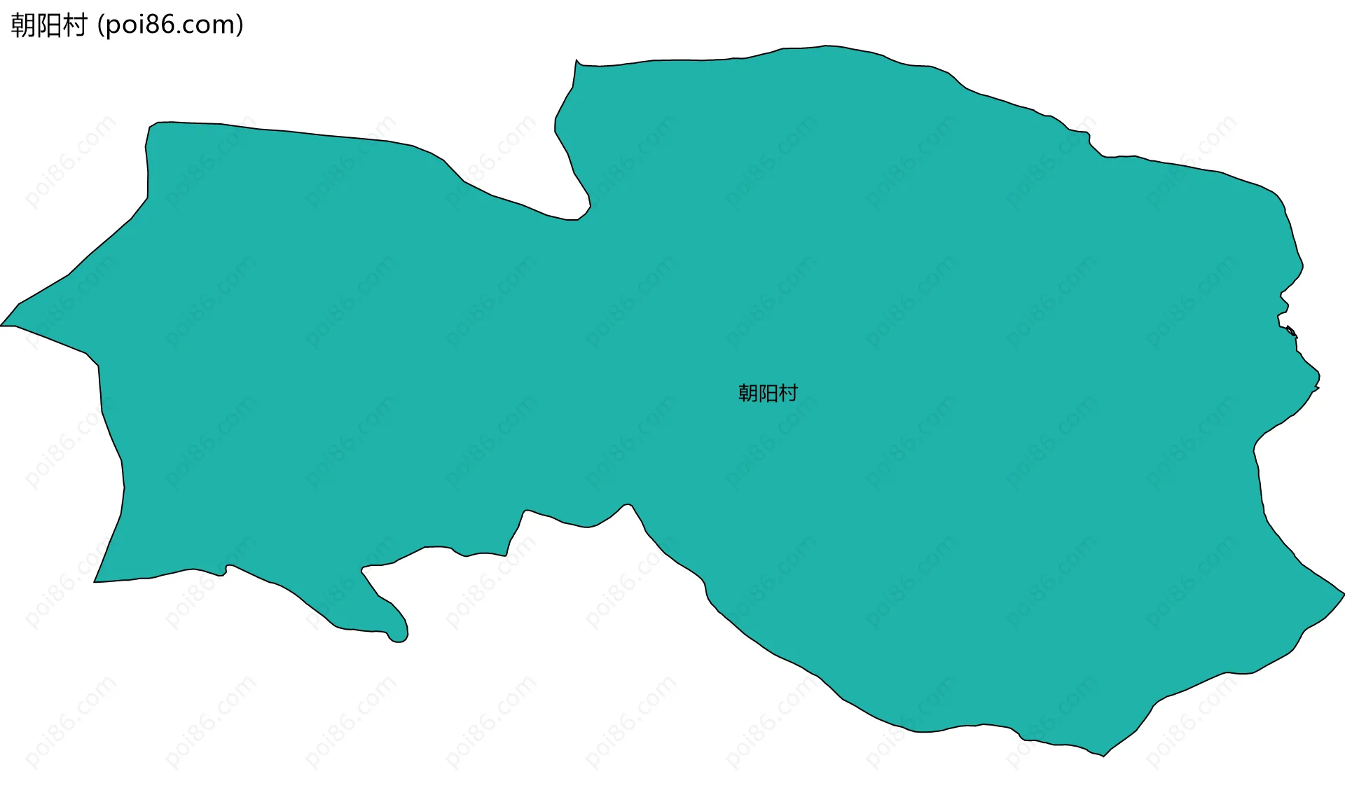 朝阳村边界地图