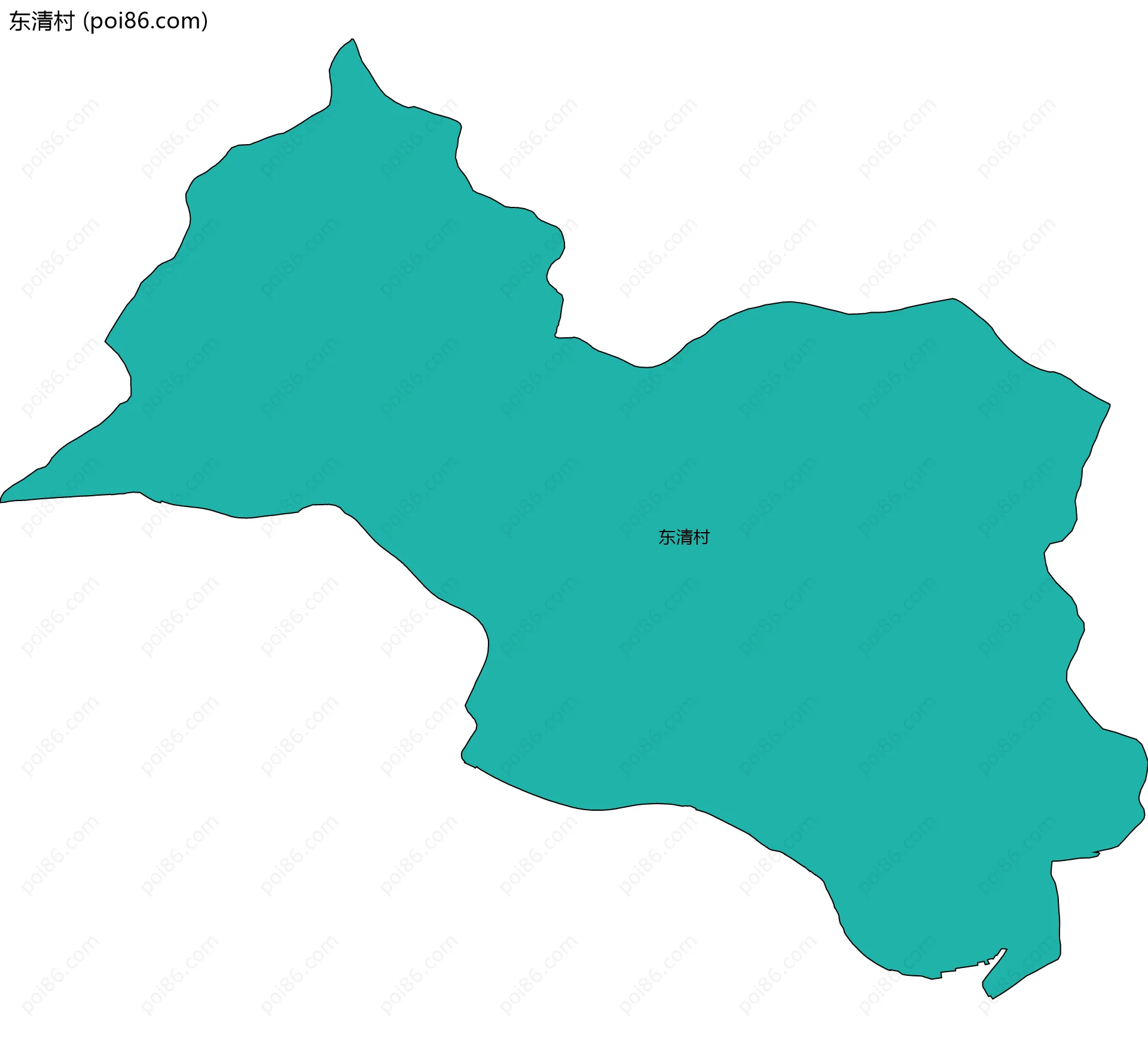 东清村边界地图