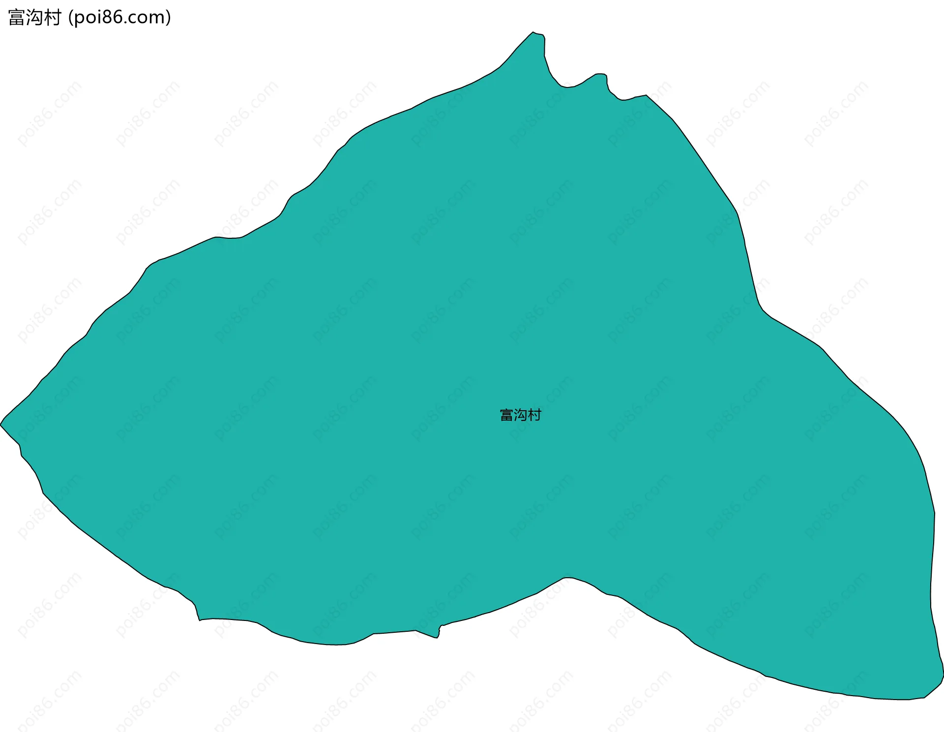 富沟村边界地图