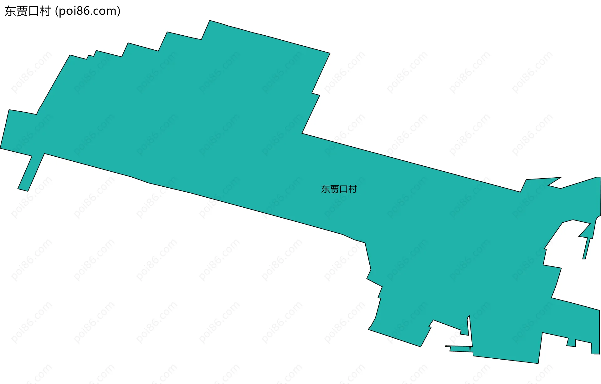 东贾口村边界地图