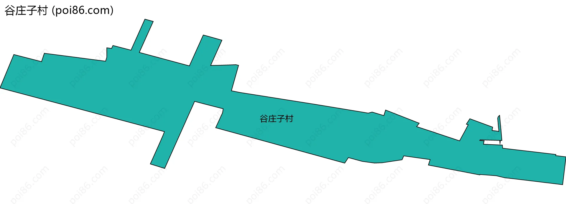 谷庄子村边界地图