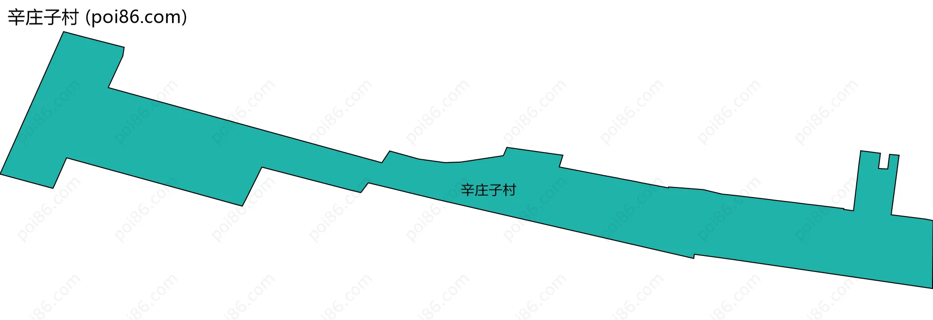 辛庄子村边界地图