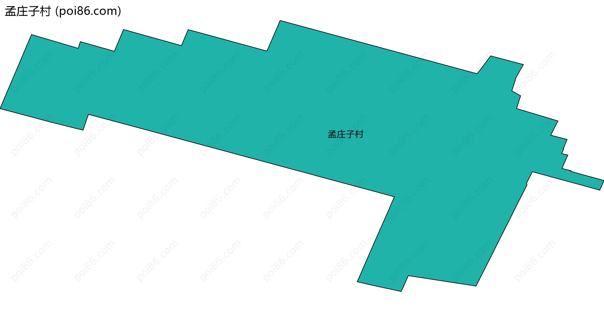 孟庄子村边界地图