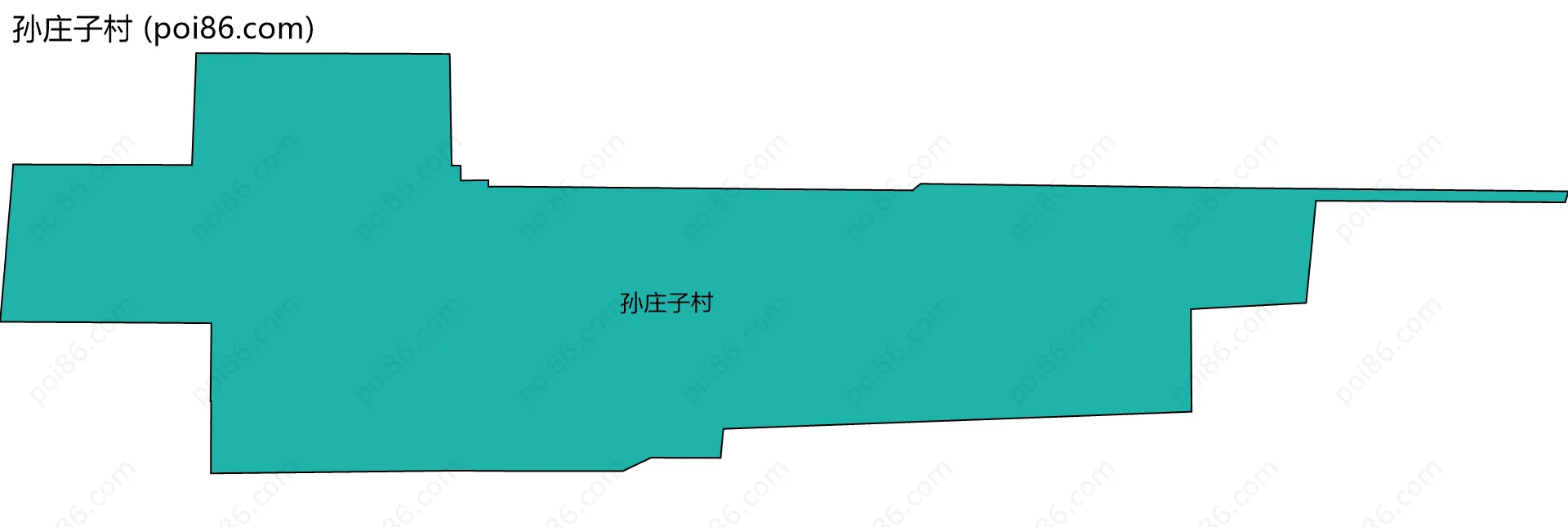 孙庄子村边界地图