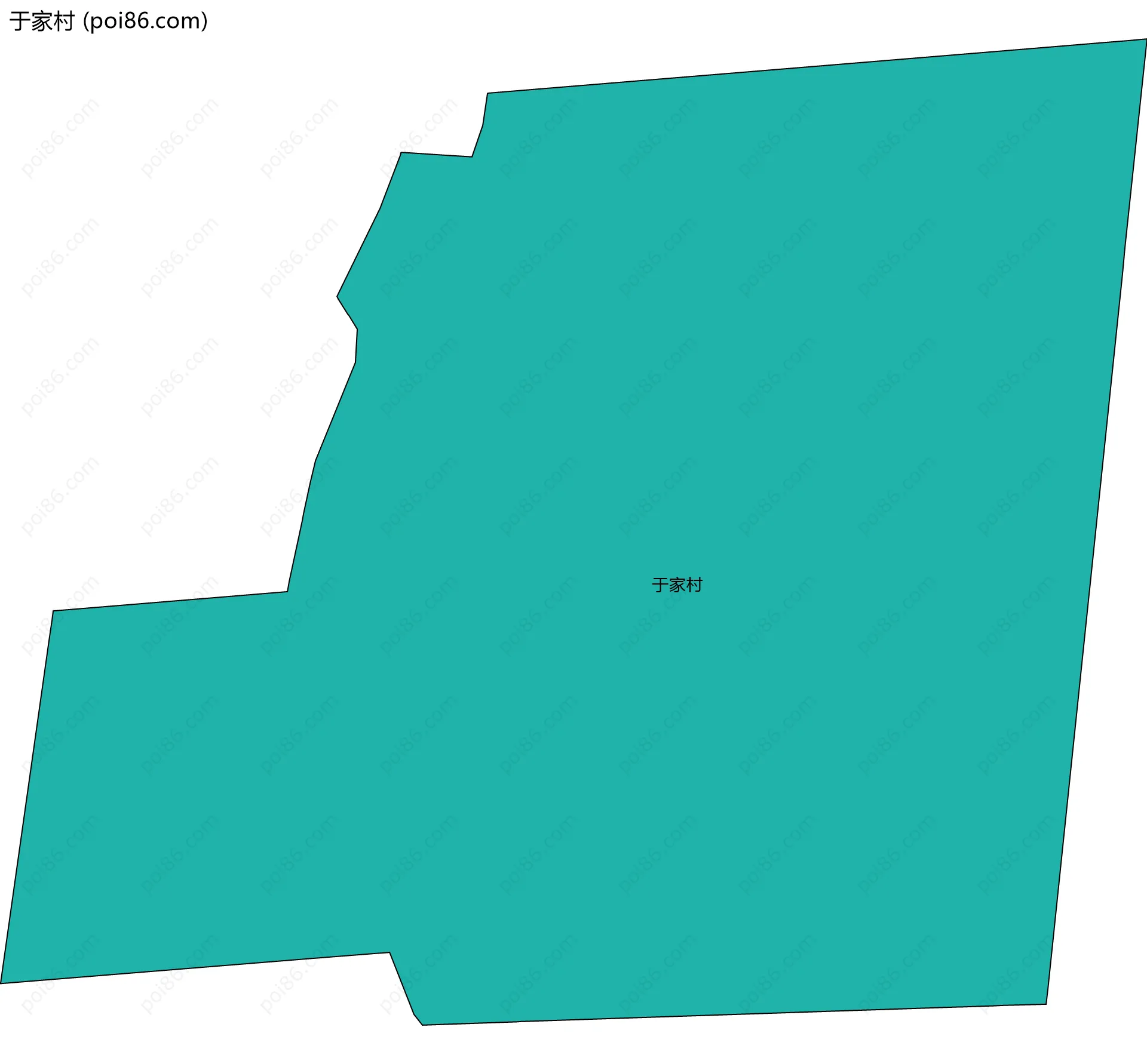 于家村边界地图