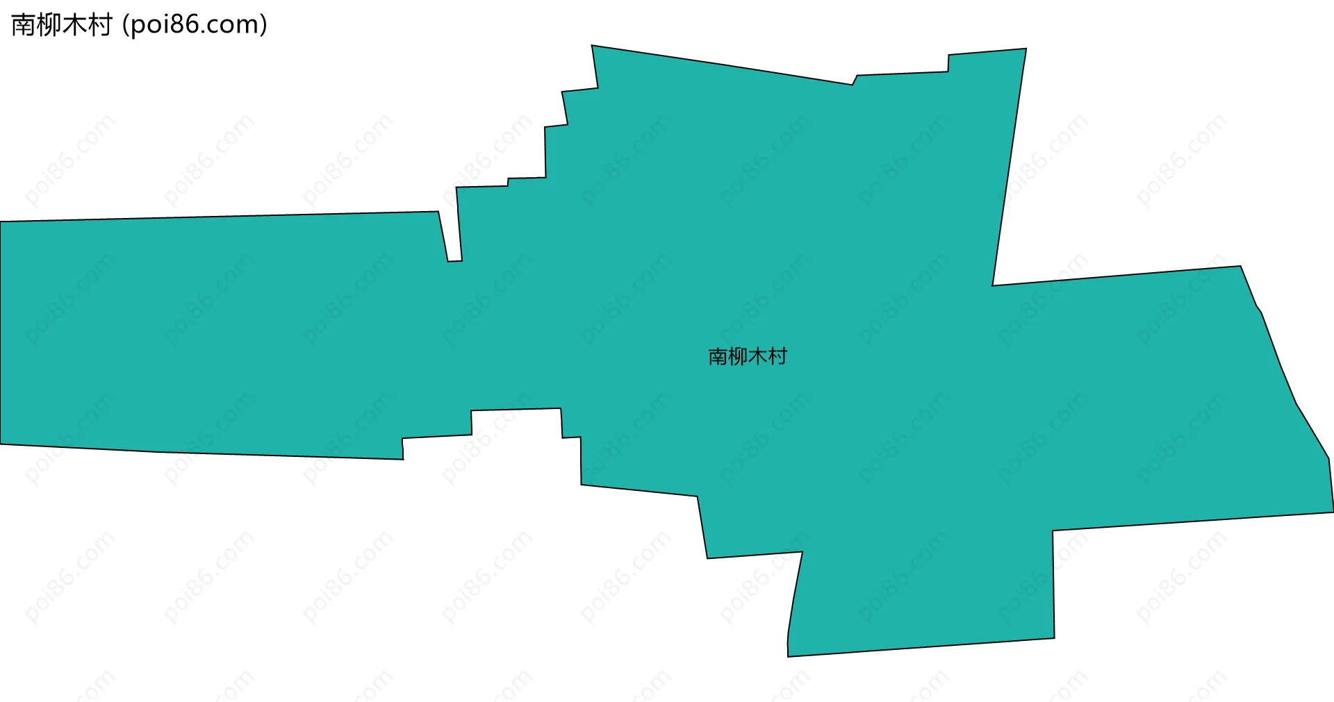 南柳木村边界地图