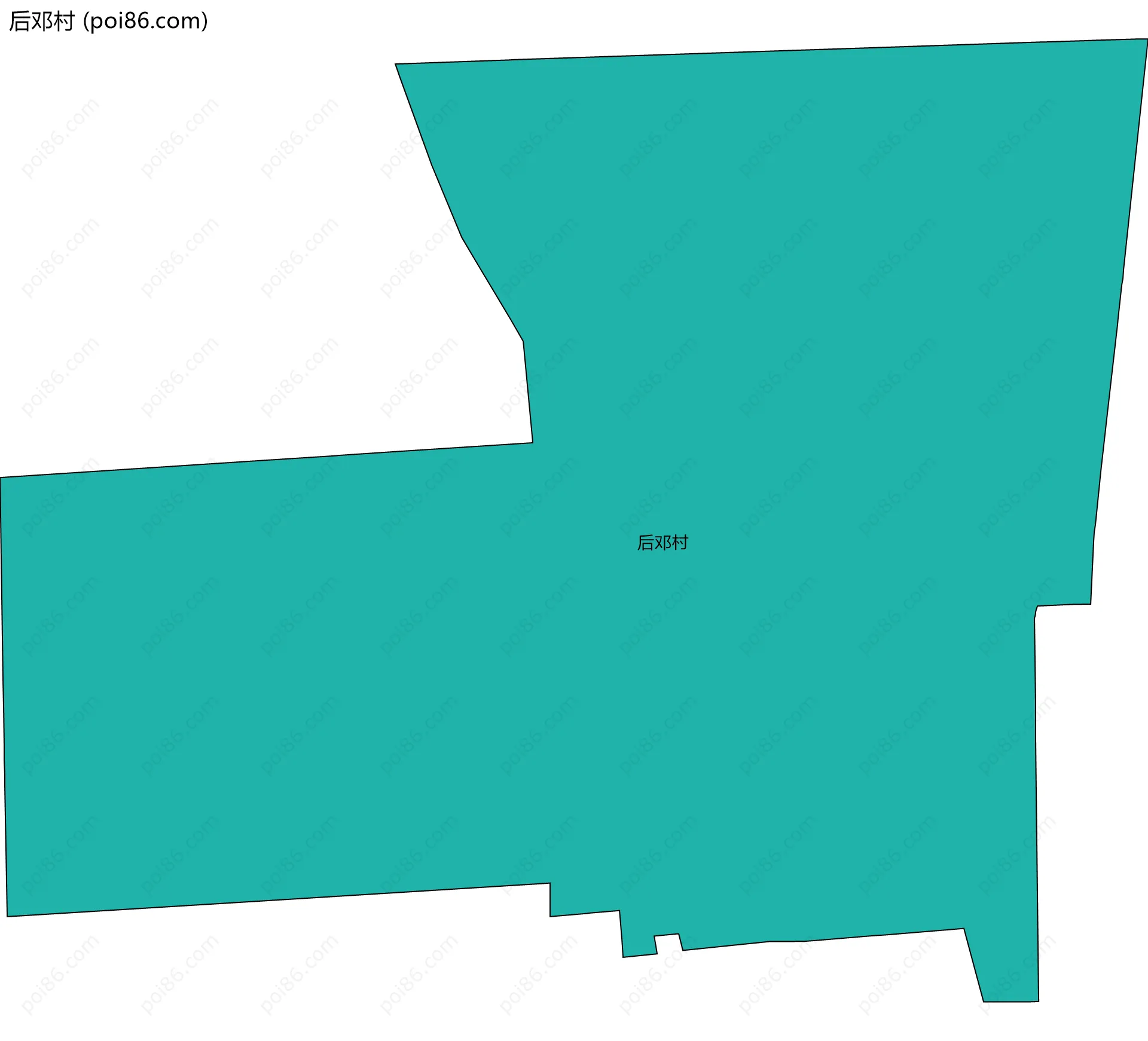 后邓村边界地图