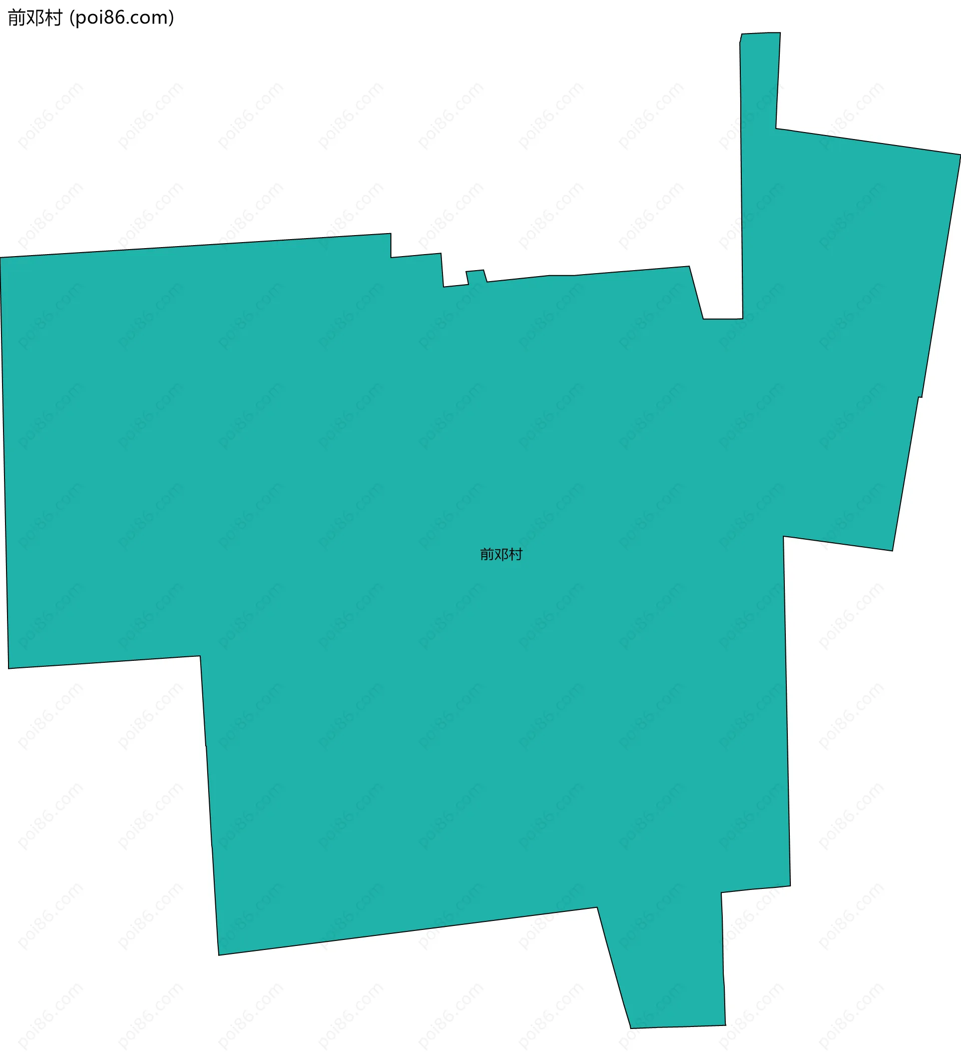 前邓村边界地图