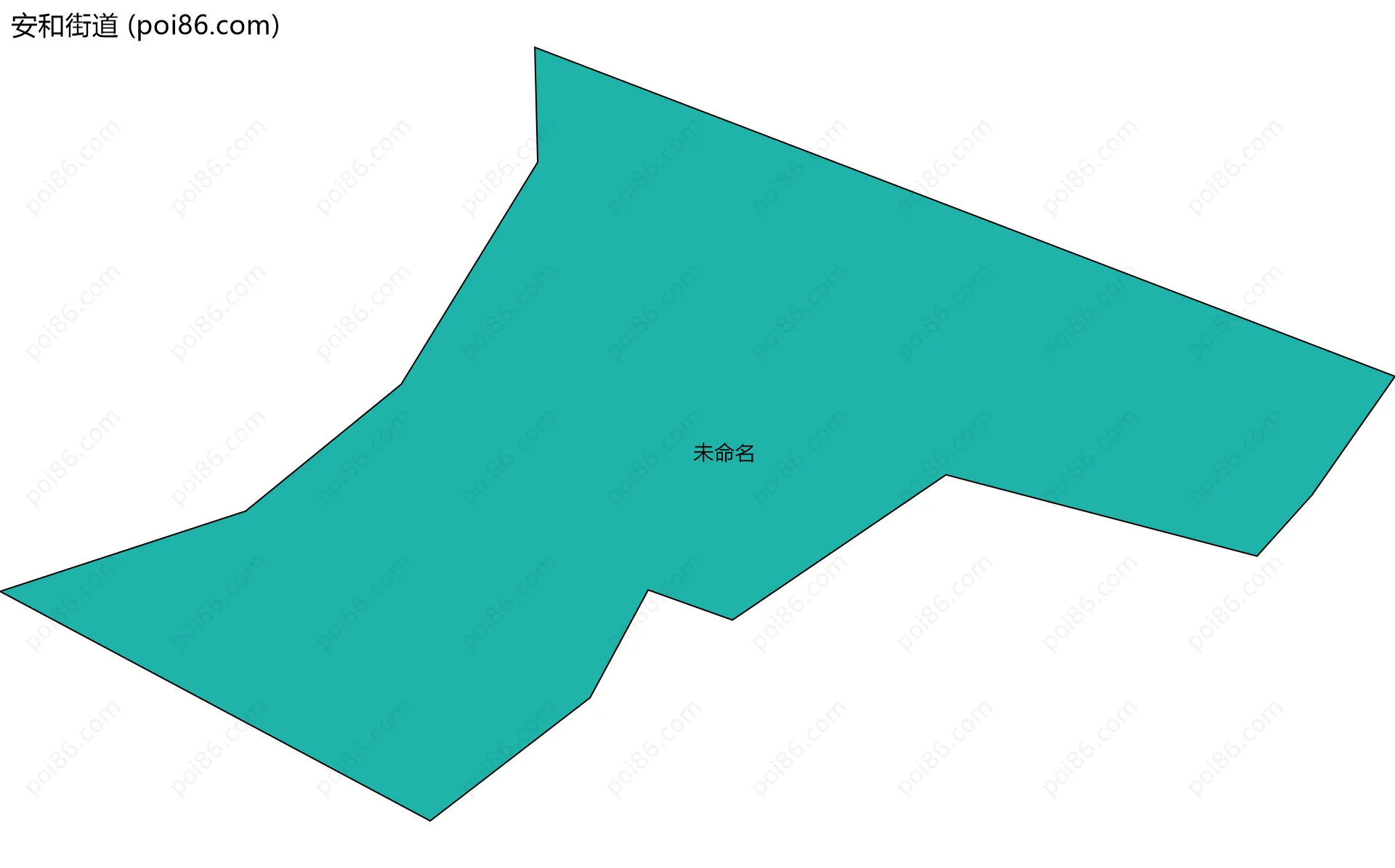 安和街道边界地图(五级行政区划)
