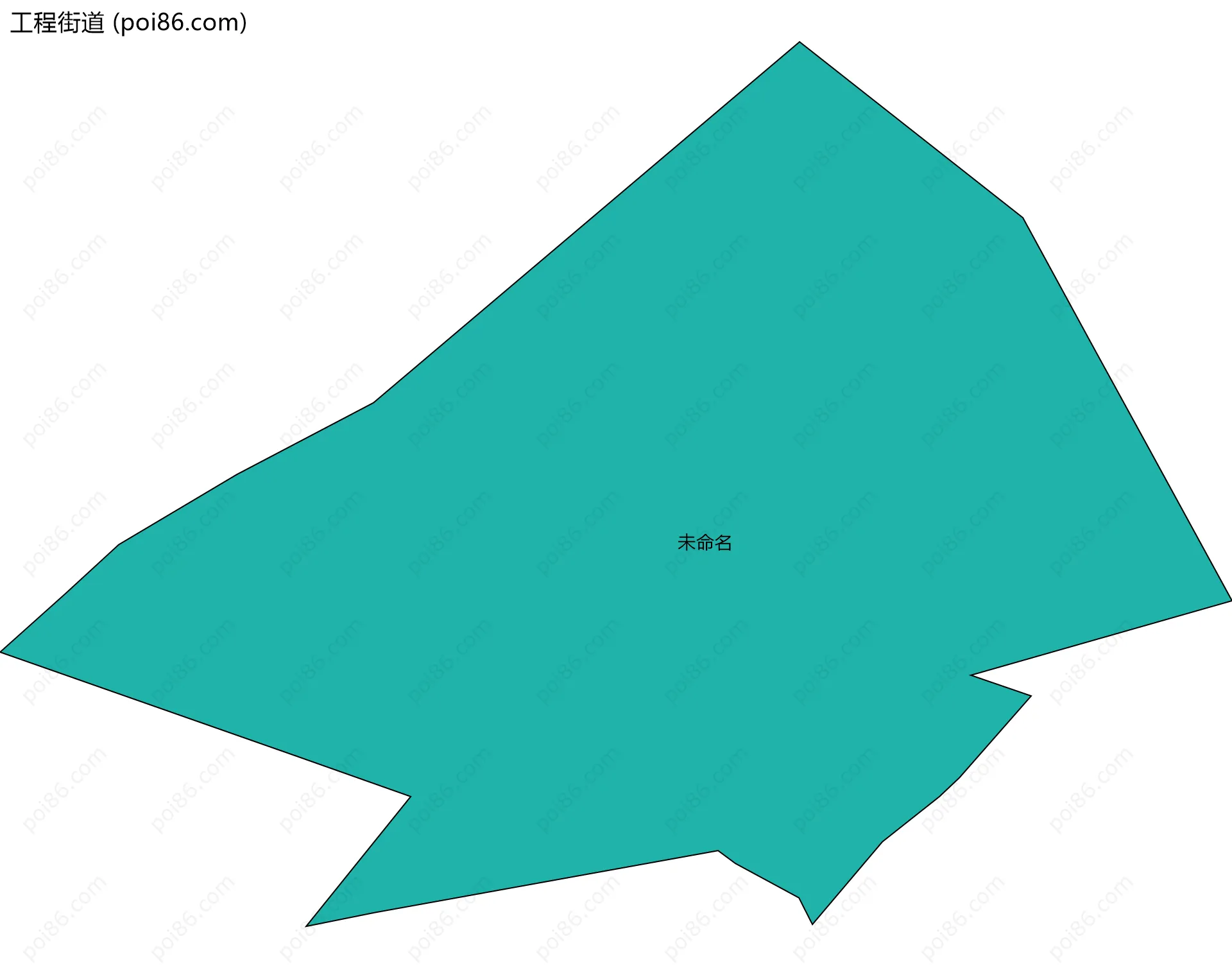工程街道边界地图(五级行政区划)