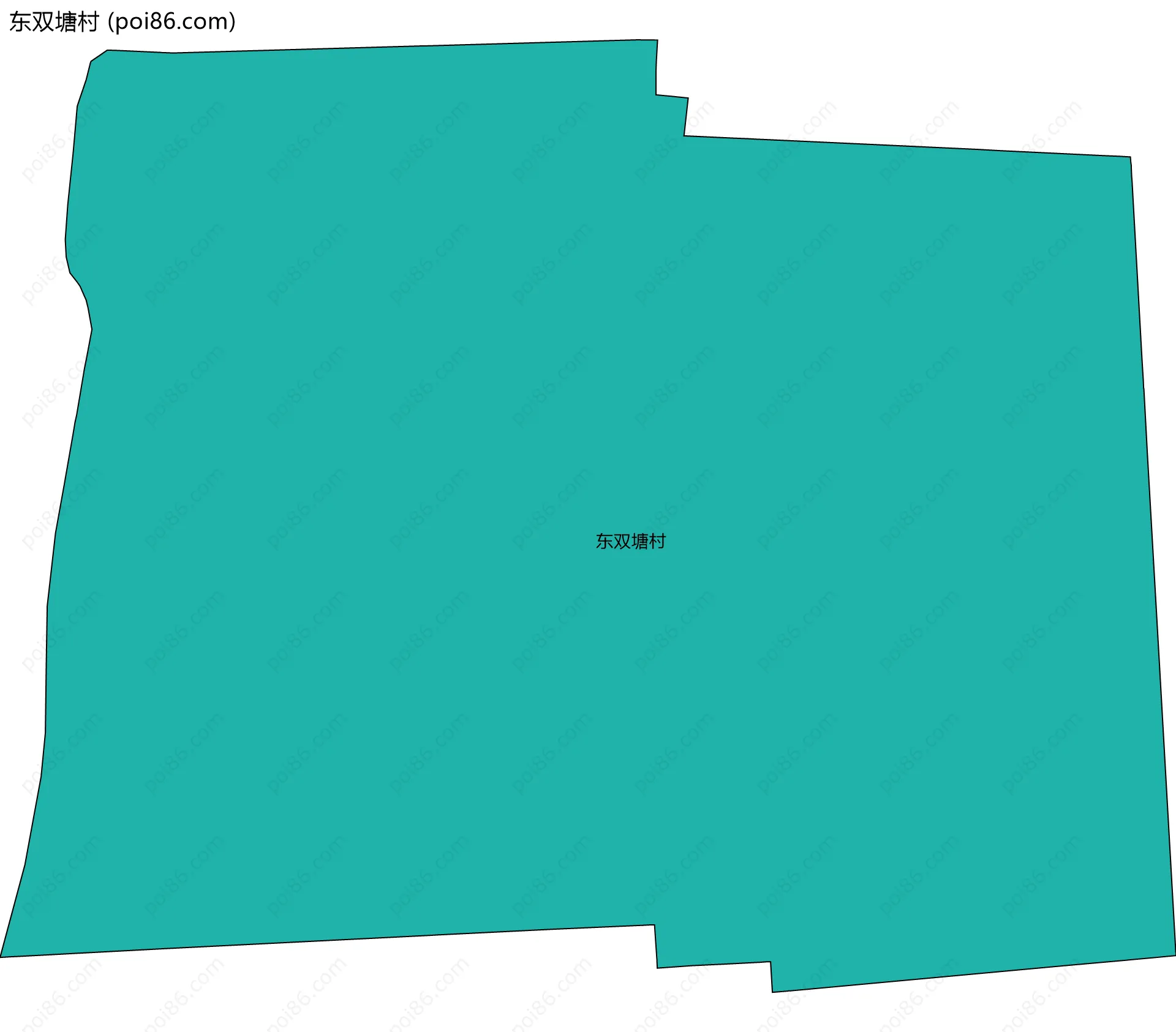 东双塘村边界地图